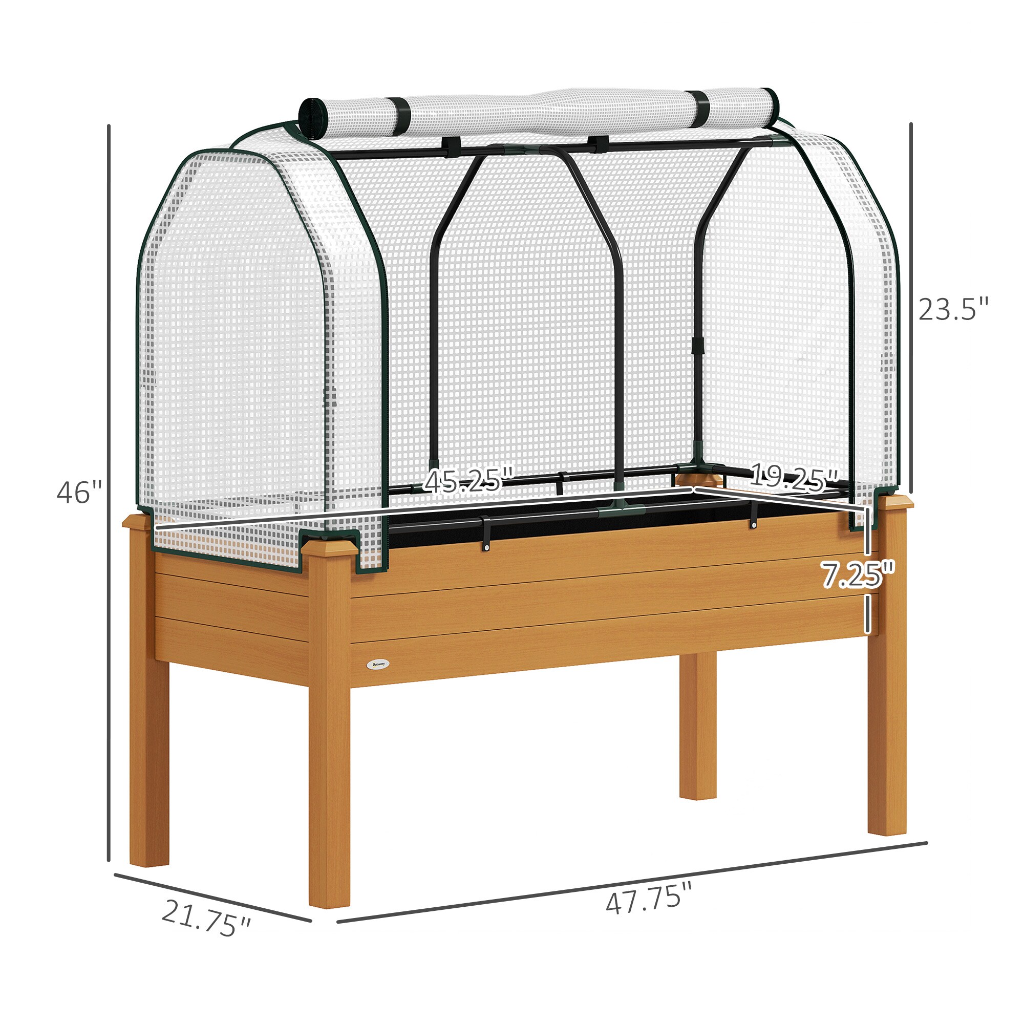 Outsunny 845-364V00SD Raised-Planter-Boxes - View #4