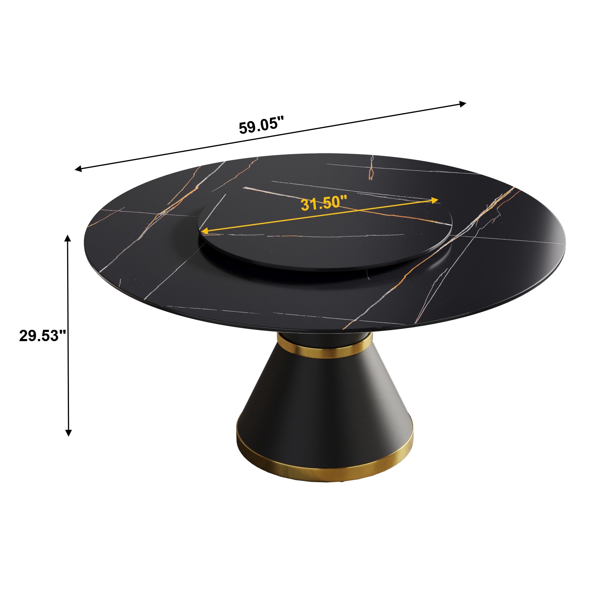 BuotiqHom DH-AT-150B80B-2B Dining-Tables - View #3