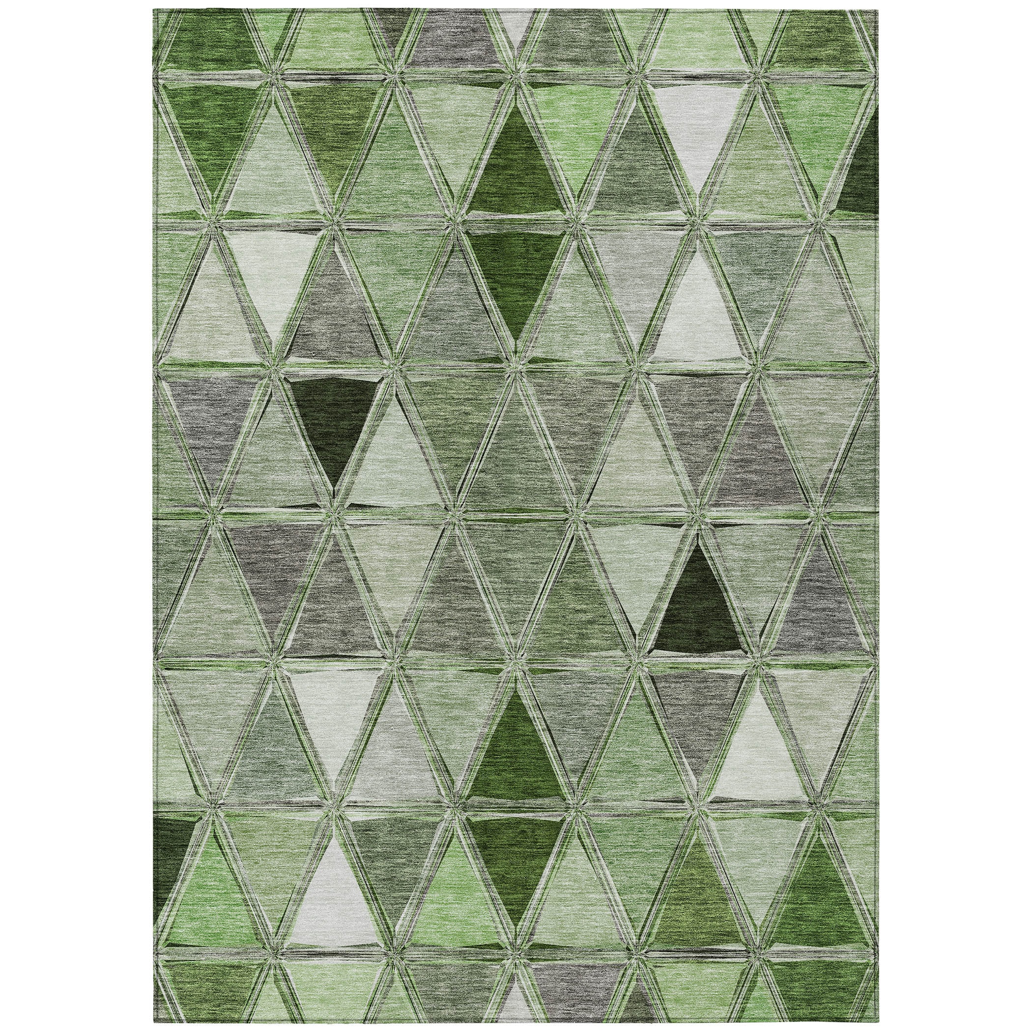 Addison Rugs ACN722AL3X5 Chantille ACN722AL 3 x 5 (ft) Polyester Aloe Rectangular Indoor/Outdoor Geometric Machine washable Area rug