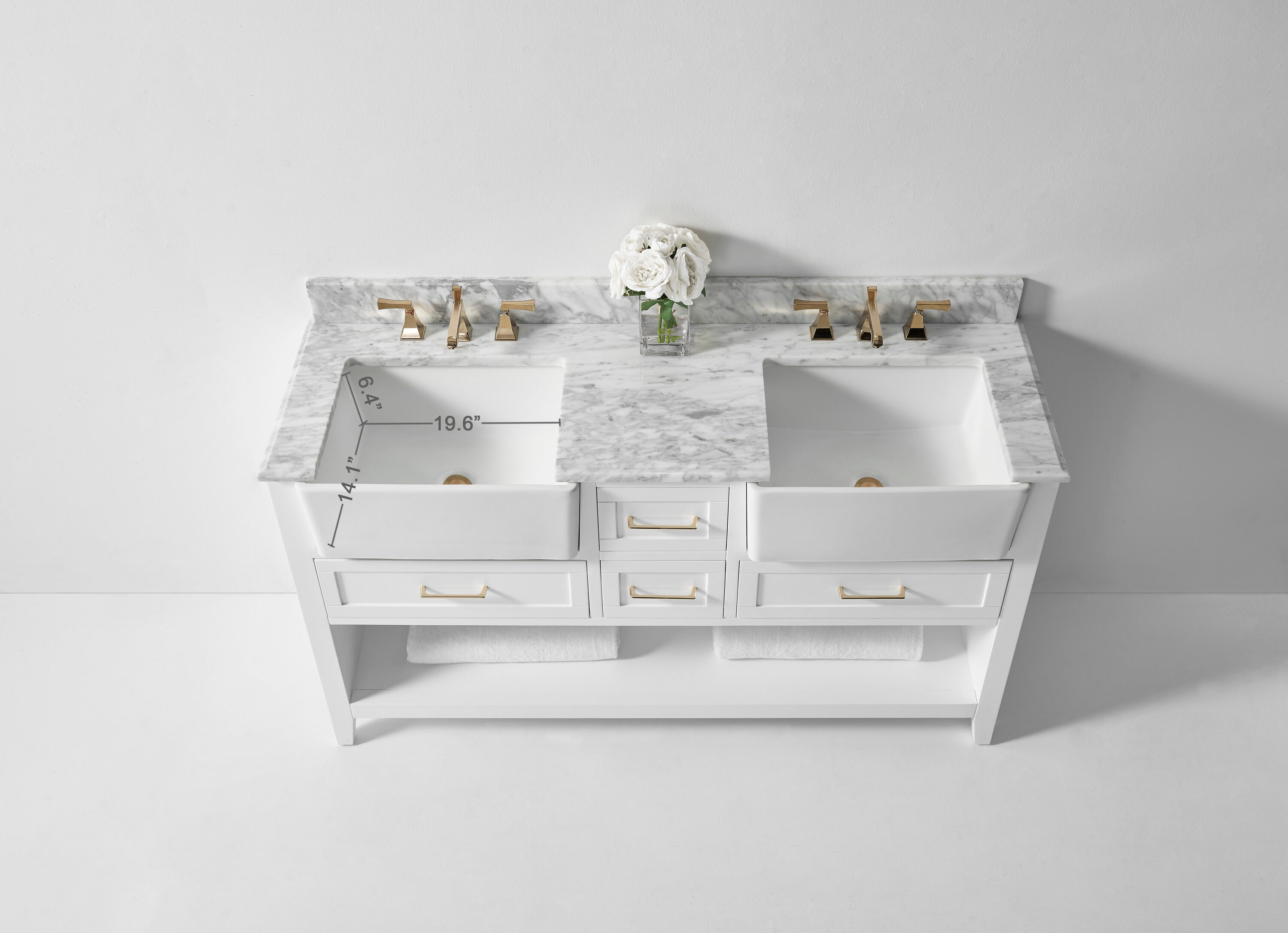 Ancerre Designs VTS-HAYLEY-60-W-CW Bath-Vanity-Combo - View #6