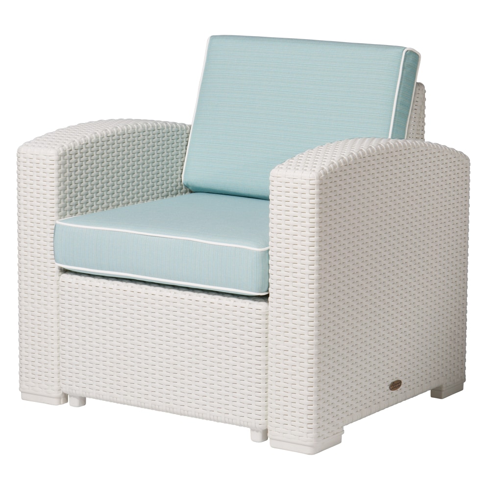 plastic rattan armchair