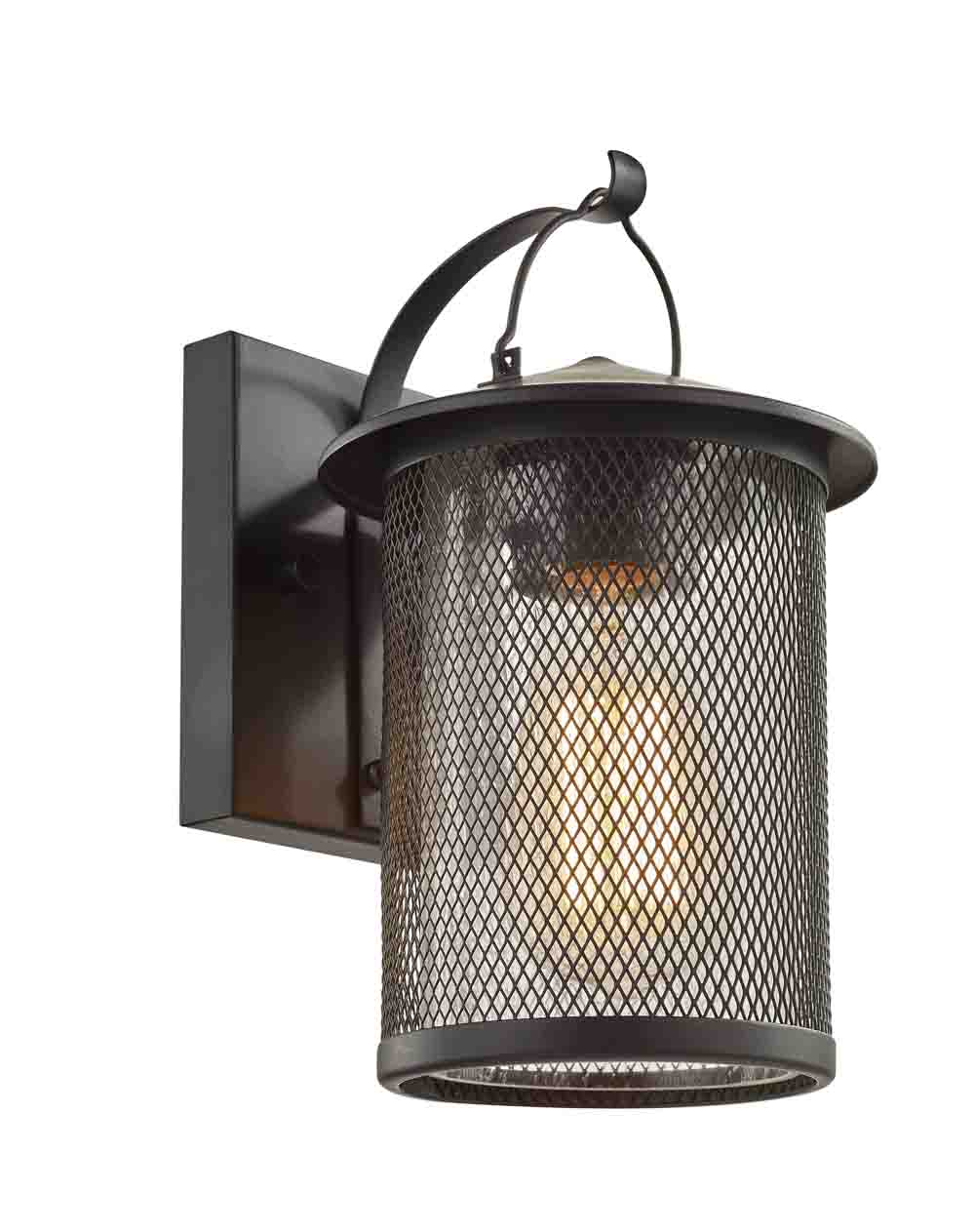 black rustic wall sconce