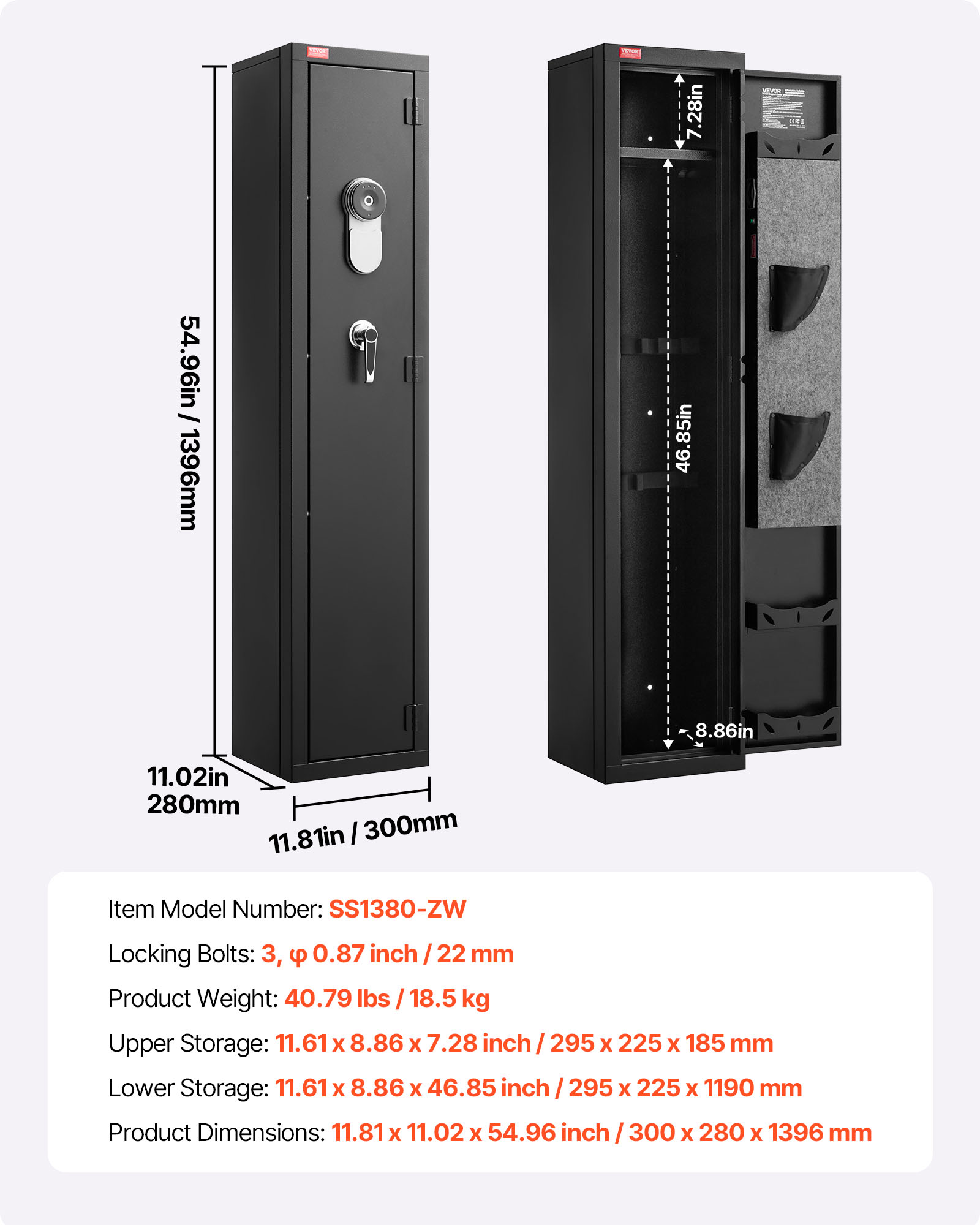 VEVOR ZQBXXCZLB11MQR5TN0V9 Gun-Safes - View #8