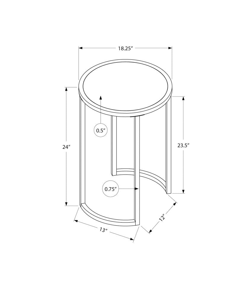 Monarch Specialties I 2205 End-Tables - View #5