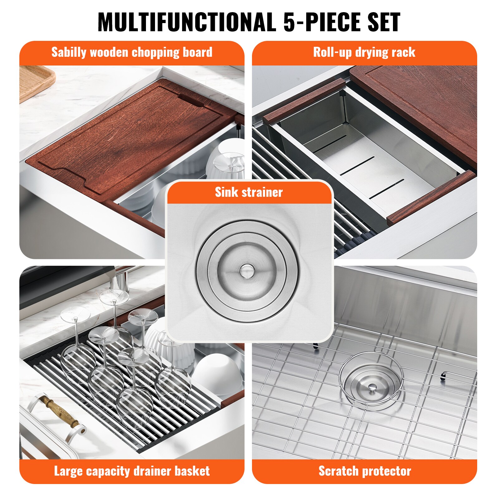 VEVOR SCNSSC36YCYT05345V0 Kitchen-Sinks - View #3