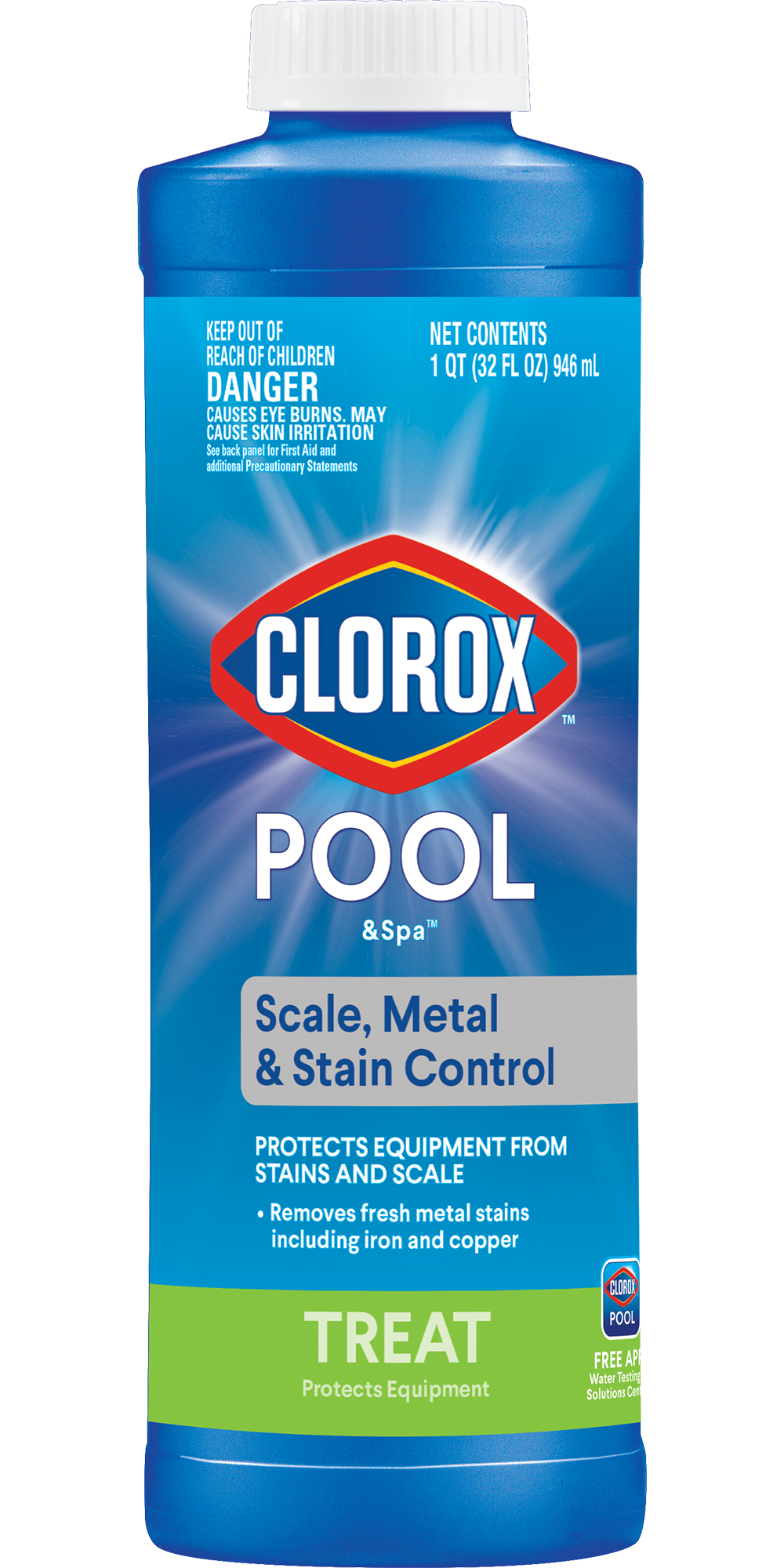 Clorox Pool&Spa 50032CLX Scale Metal and Stain 32-oz Pool Water Clarifier