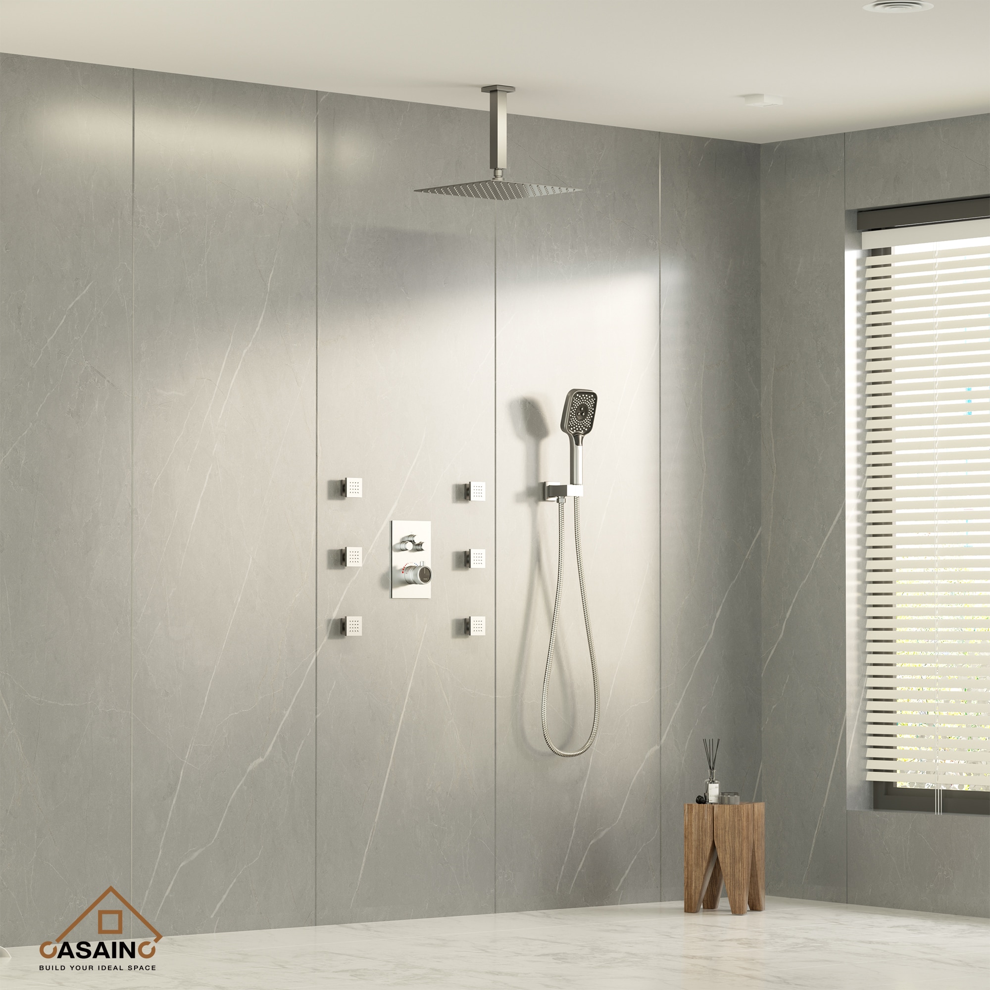 CASAINC CS6221-12BN Showerhead-Bar-Panels - View #4