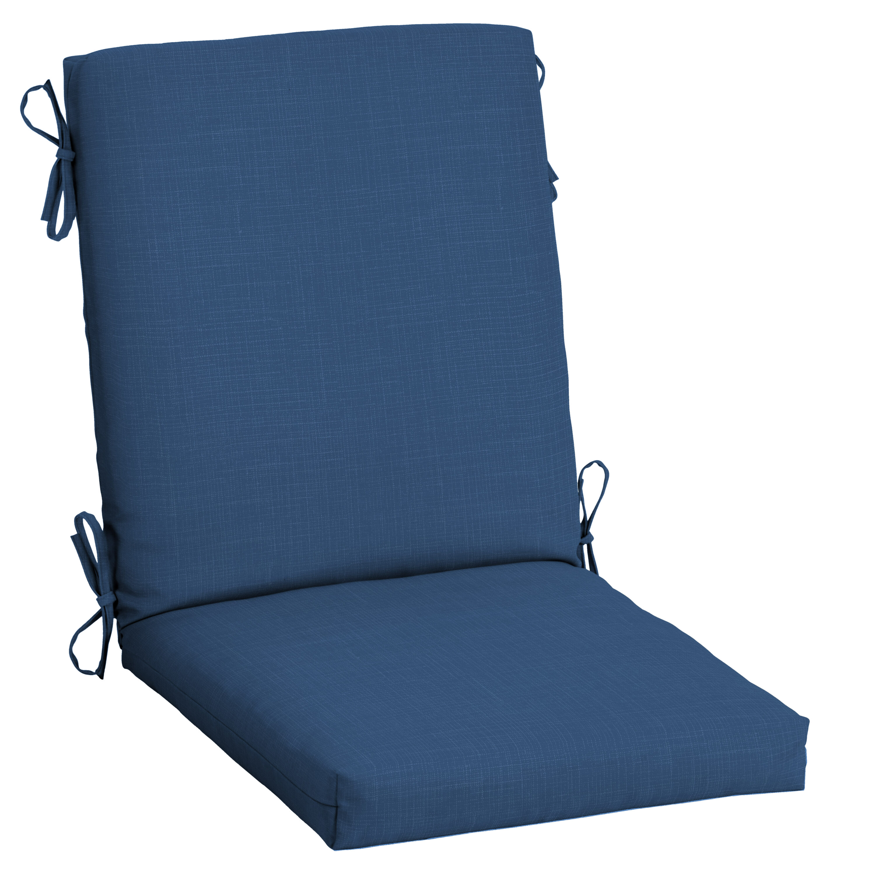 Arden Selections ZP02173B-D9Z1 20-in x 20-in Cobalt Blue Texture Patio Chair Cushion