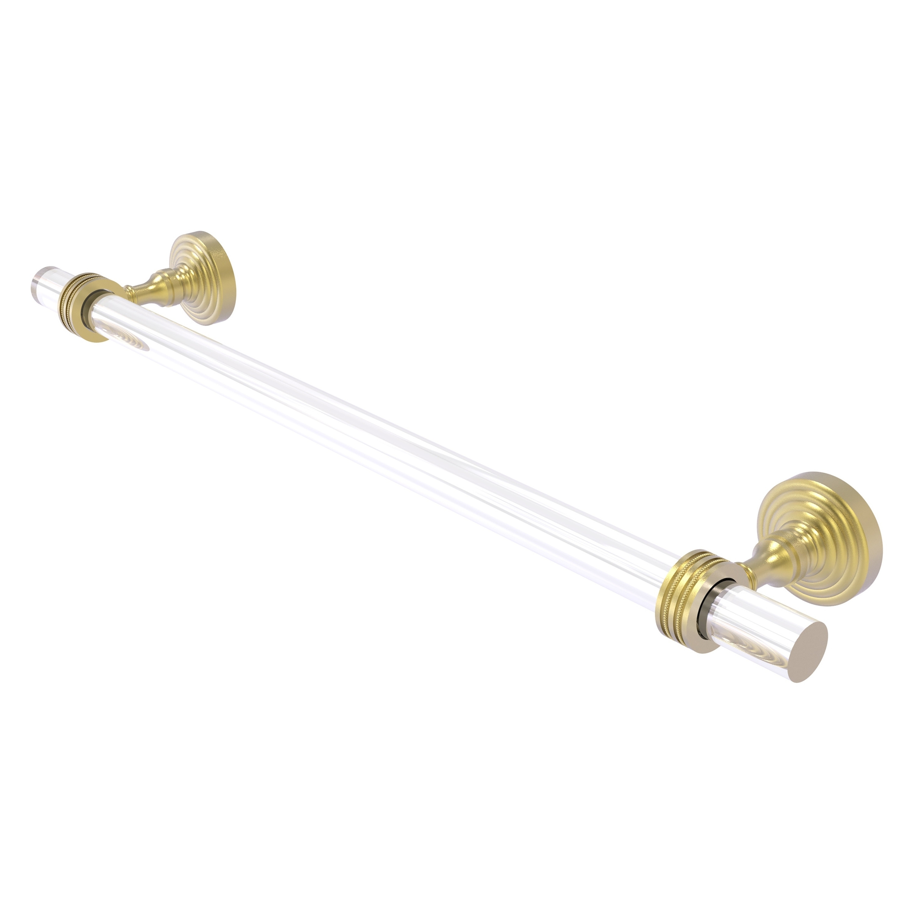Allied Brass PG-41D-18-SBR Pacific Grove 18-in Satin Brass Wall mount Single Towel Bar