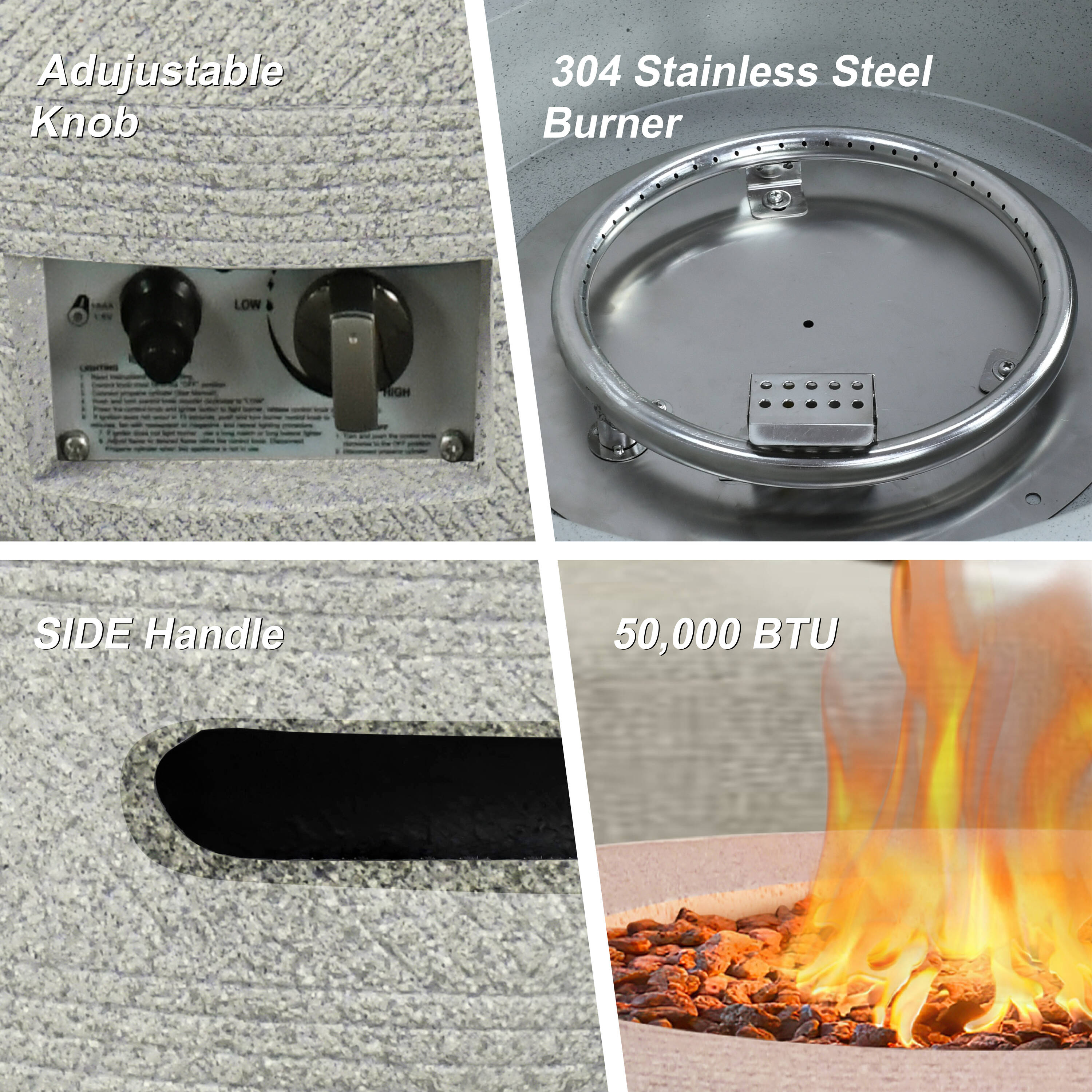 KANTE BTW01-C91959 Outdoor-Gas-Firepits - View #10