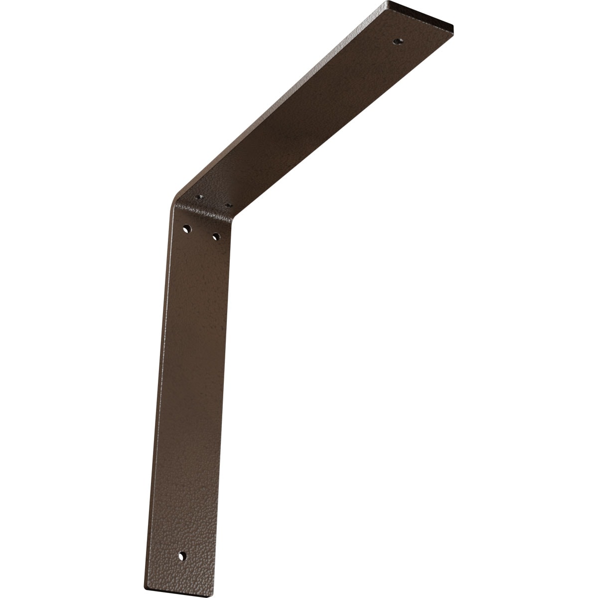 Ekena Millwork BKTM02X12X12HAHBR Hamilton 12-in x 2-in x 12-in Brown Steel Countertop support bracket