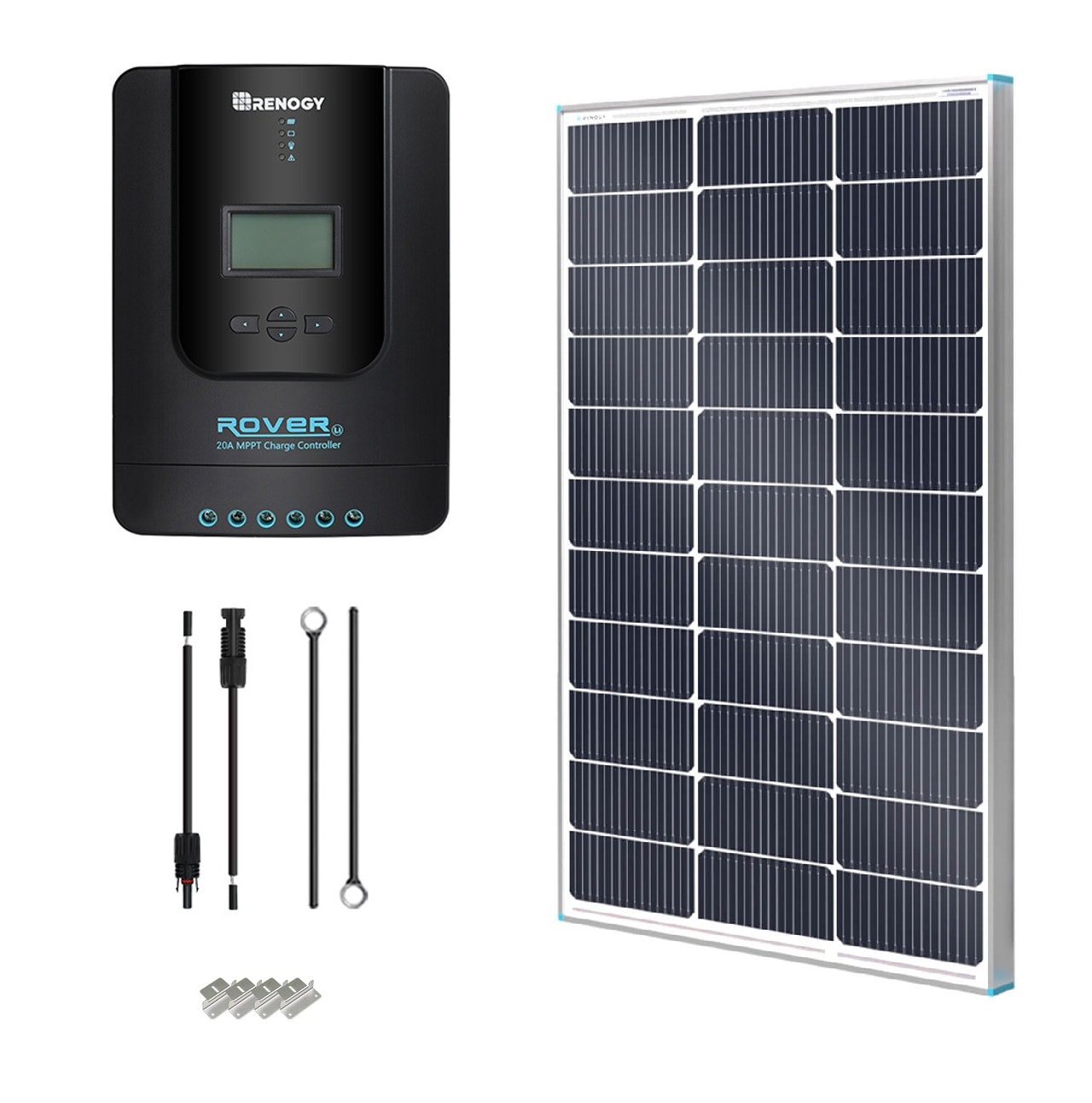 Renogy 1 -Module 34.1-in x 22.8-in 100-Watt Solar Panel #R-STARTER100D-RVR20