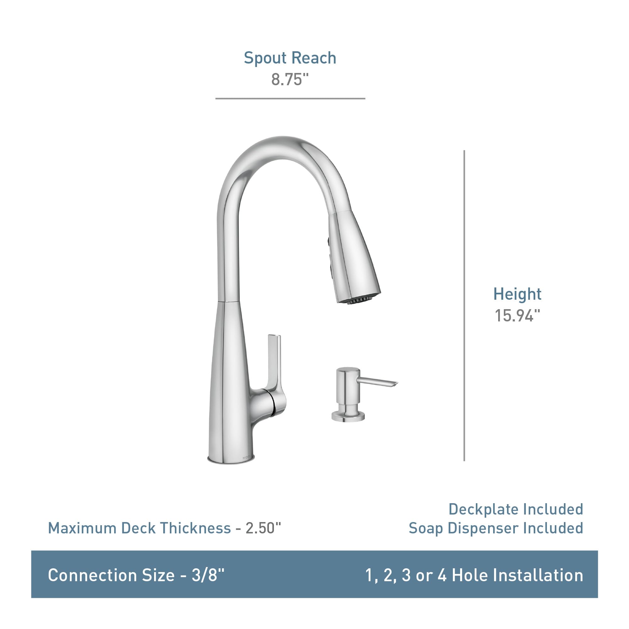 Moen 87627EISRS Kitchen-Faucets - View #6