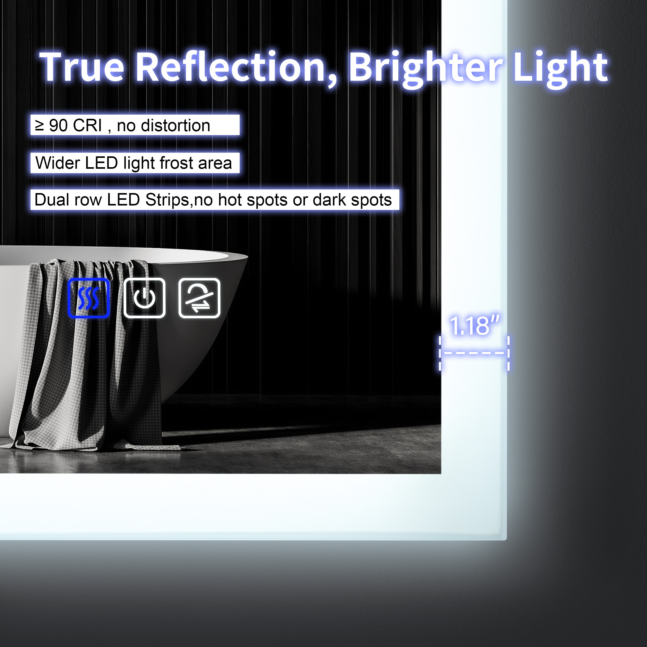 CALVON M7ABMR2836 Framed-Bath-Mirrors - View #6