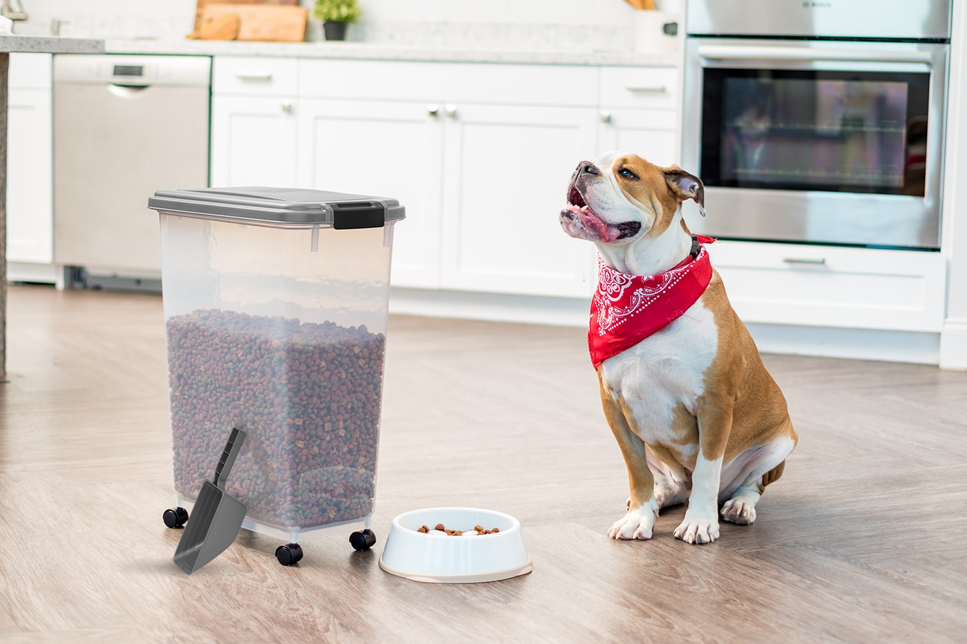 Pet Vacuum Food Storage Bucket For Dry Food Storage, Moisture