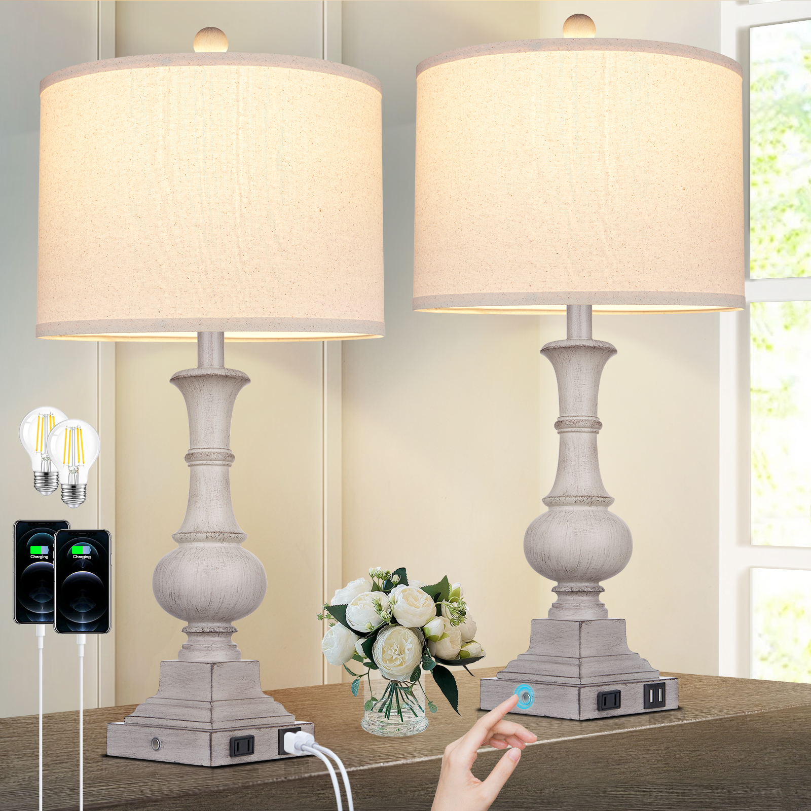 UrFurnishings TD-217 Table-Lamps - View #6