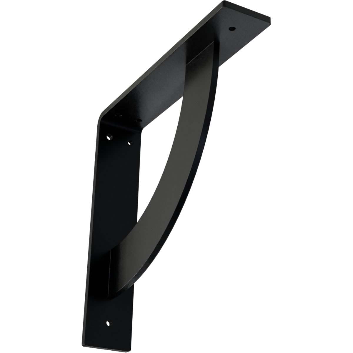 Ekena Millwork BKTM02X10X10BUPBL Bulwark 10-in x 2-in x 10-in Black Steel Countertop support bracket
