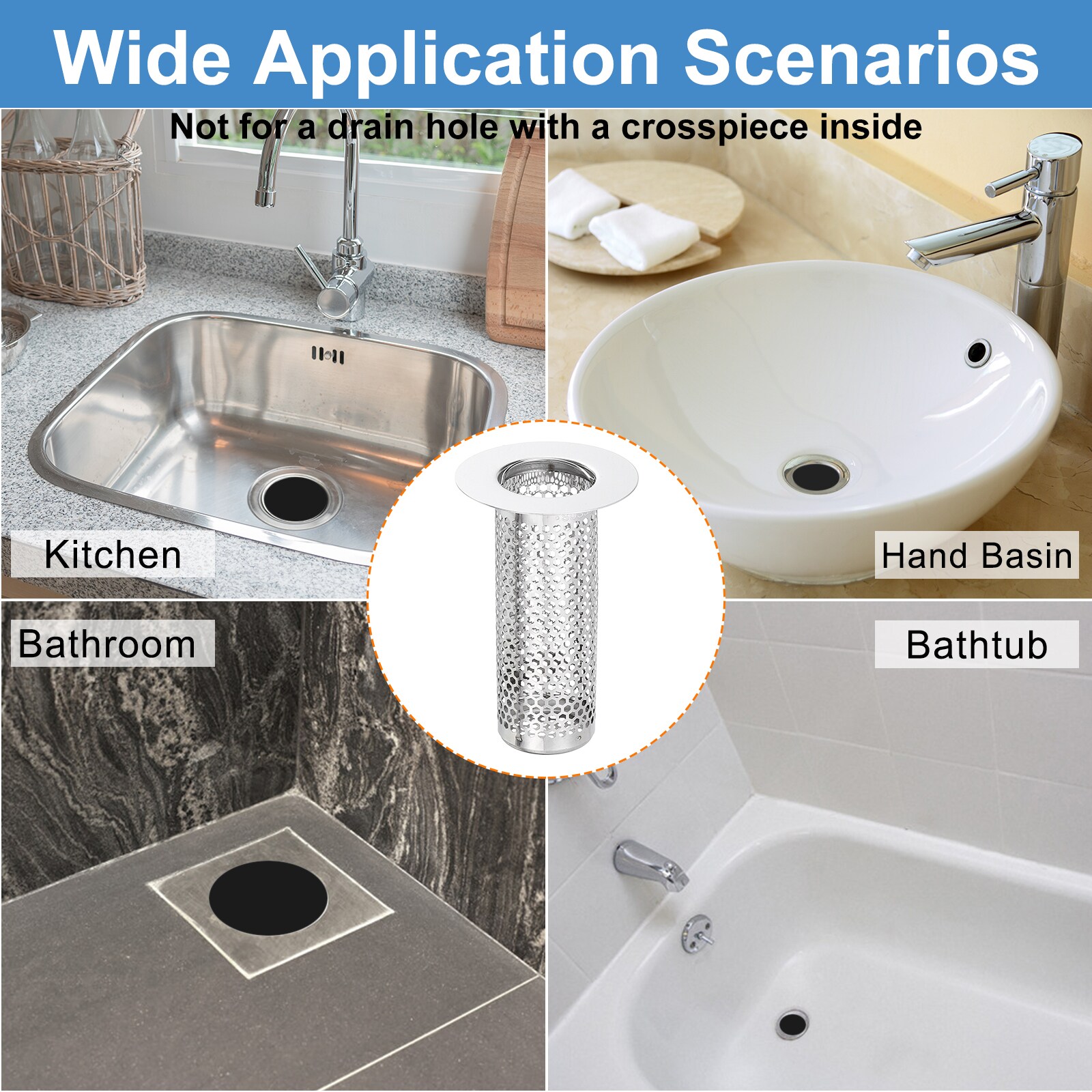 Unique Bargains S25072801UX4045 Tub-Drain-Accessories - View #6