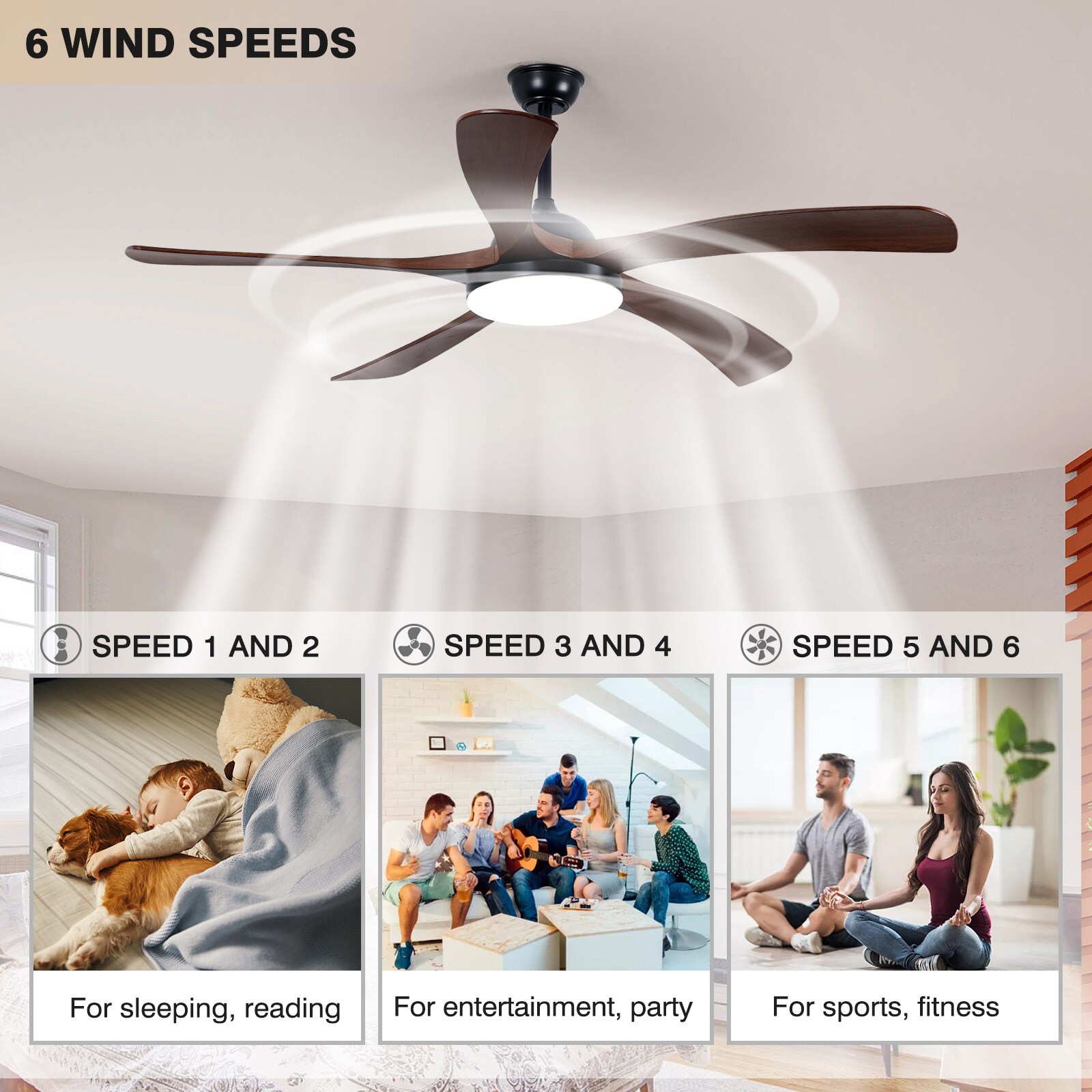 Humhold HDZYS-60B3-U3- Ceiling-Fans - View #3