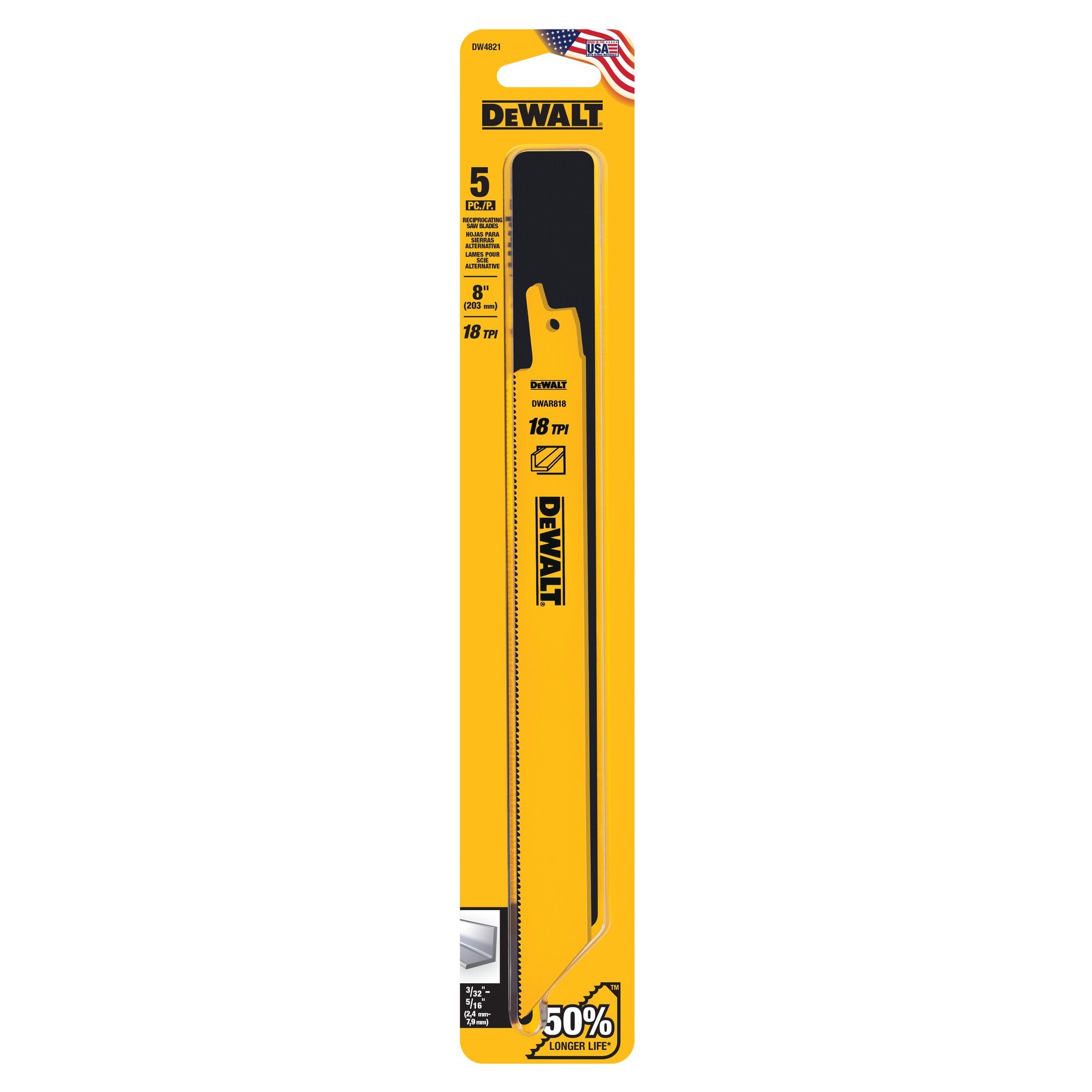 DEWALT DW4821 Reciprocating-Saw-Blades - View #2