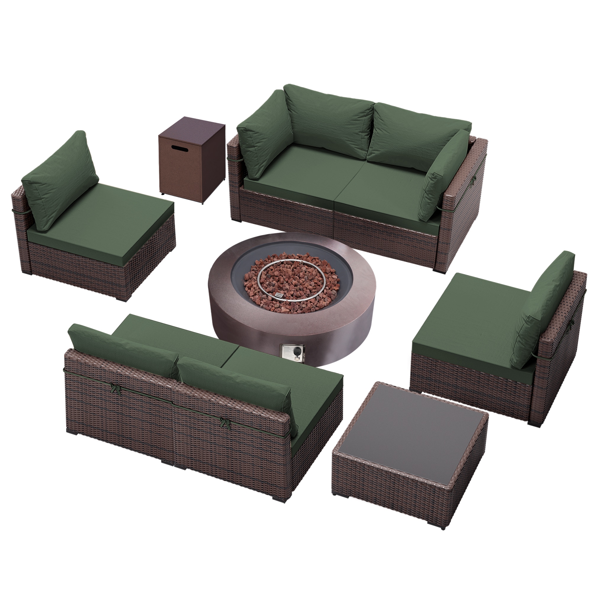 UPHA PL-2CZ-42TPBR-Z2 Patio-Conversation-Sets - View #2