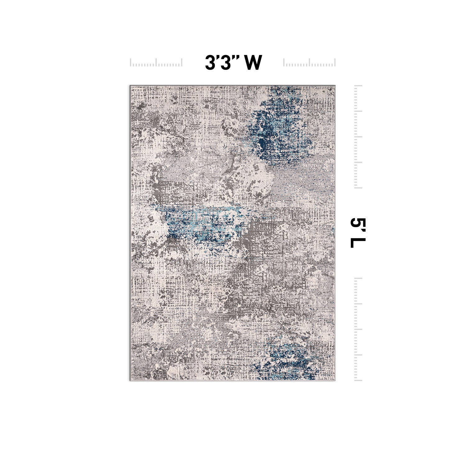 World Rug Gallery 4050BLUE3X5 rugs - View #2