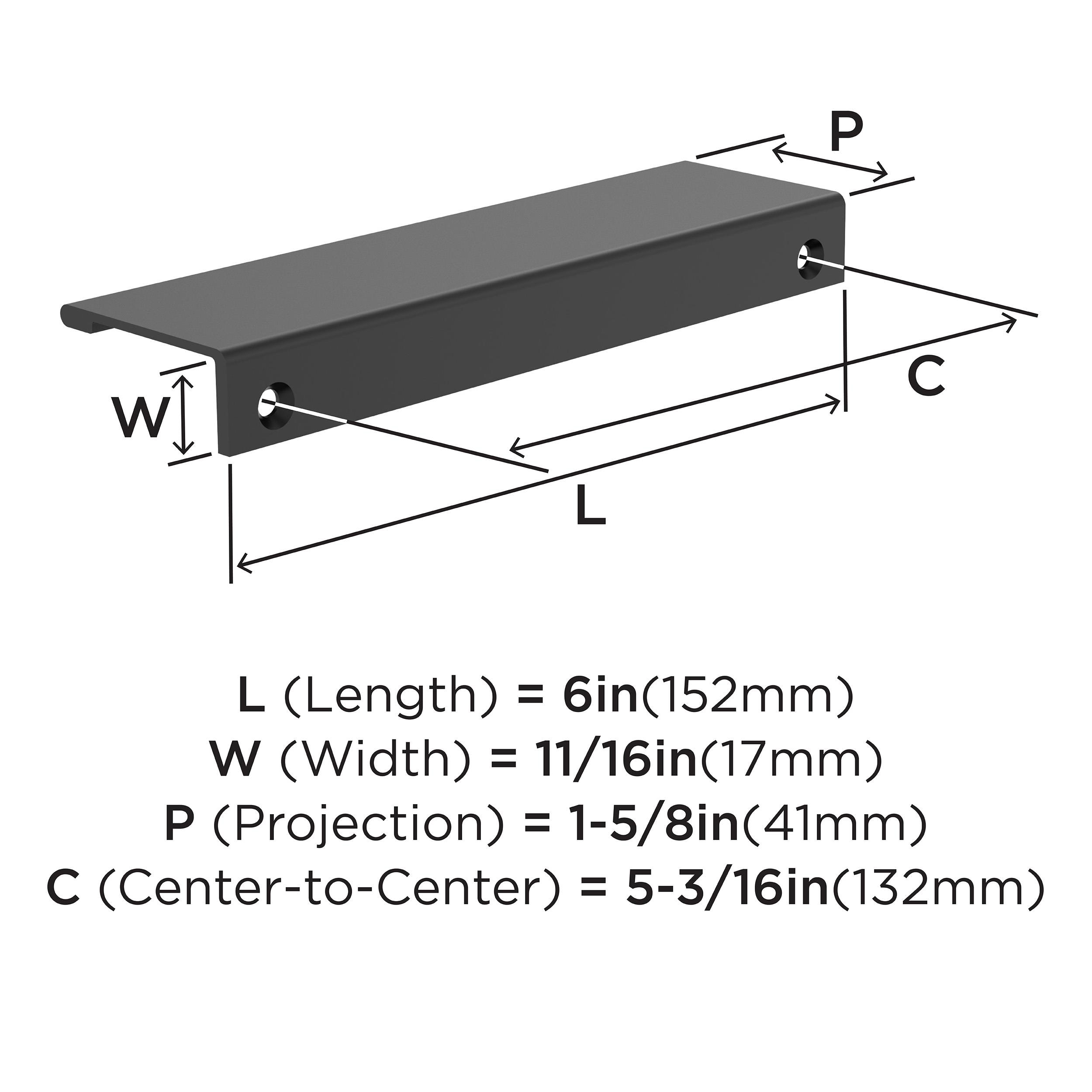 Amerock 10VMP37194MB Cabinet-Pulls - View #4