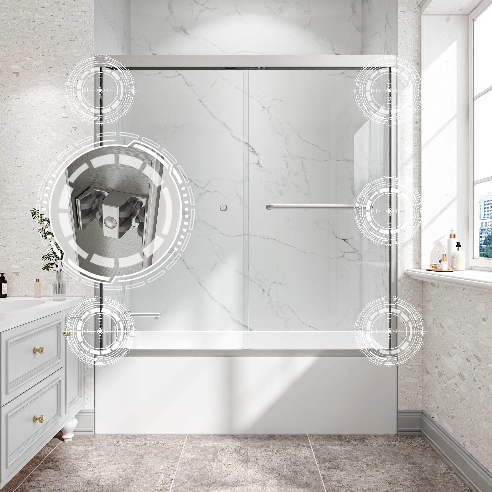 AAZJ JYS-W2517P433891 Bathtub-Doors - View #2
