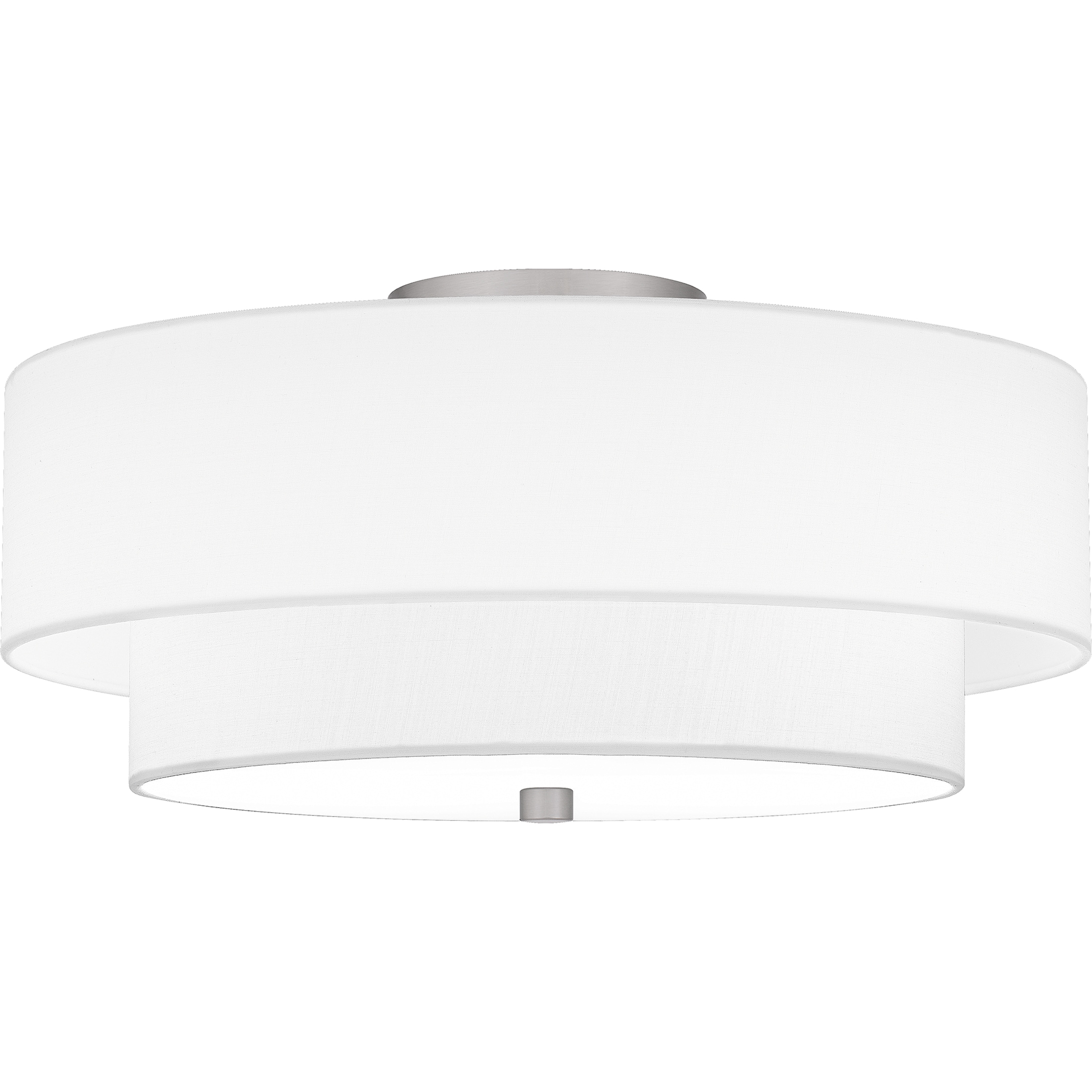 Quoizel QSF6177BN Prewett 2-Light Brushed Nickel Semi mount light