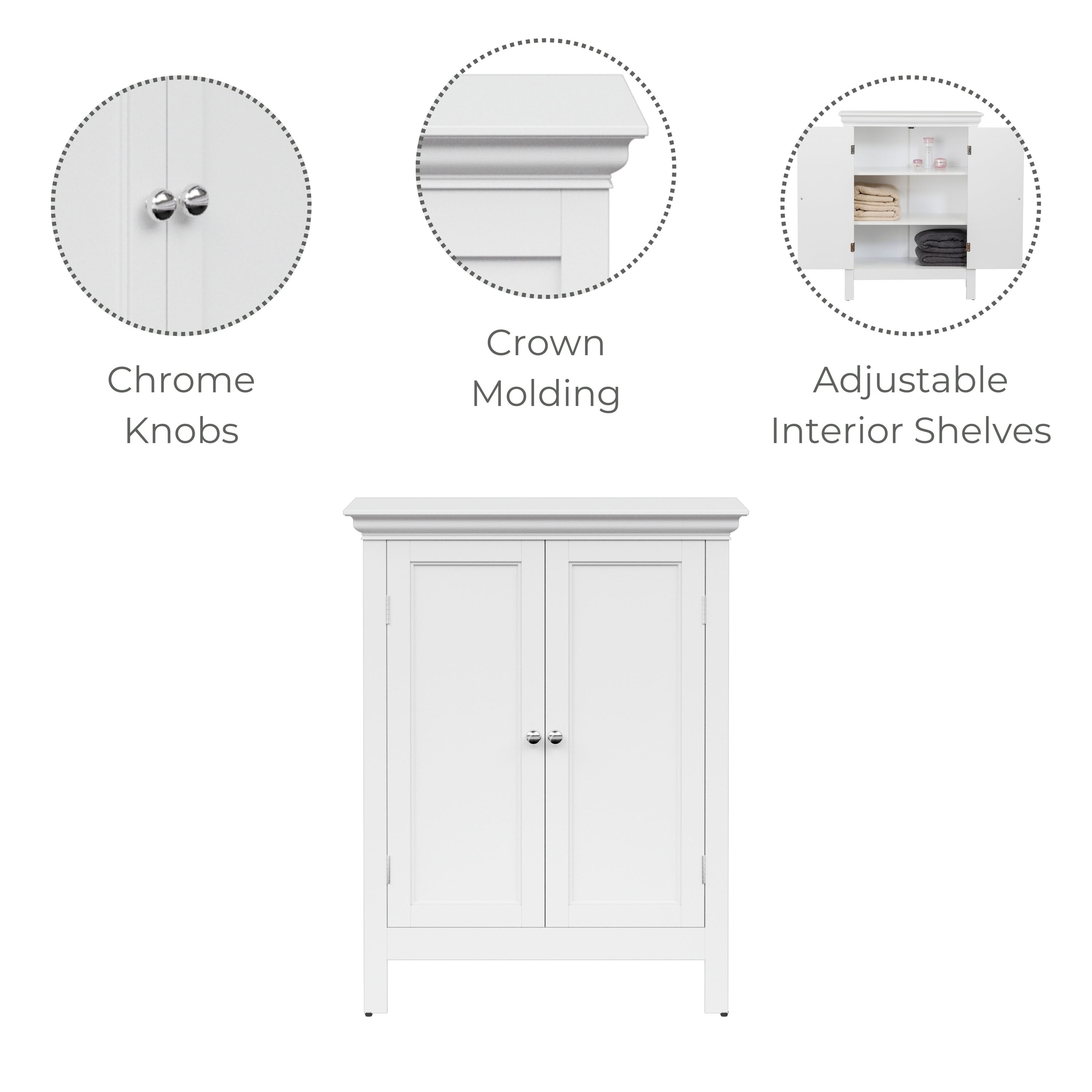 Teamson Home ELG-676 Linen-Cabinets - View #9