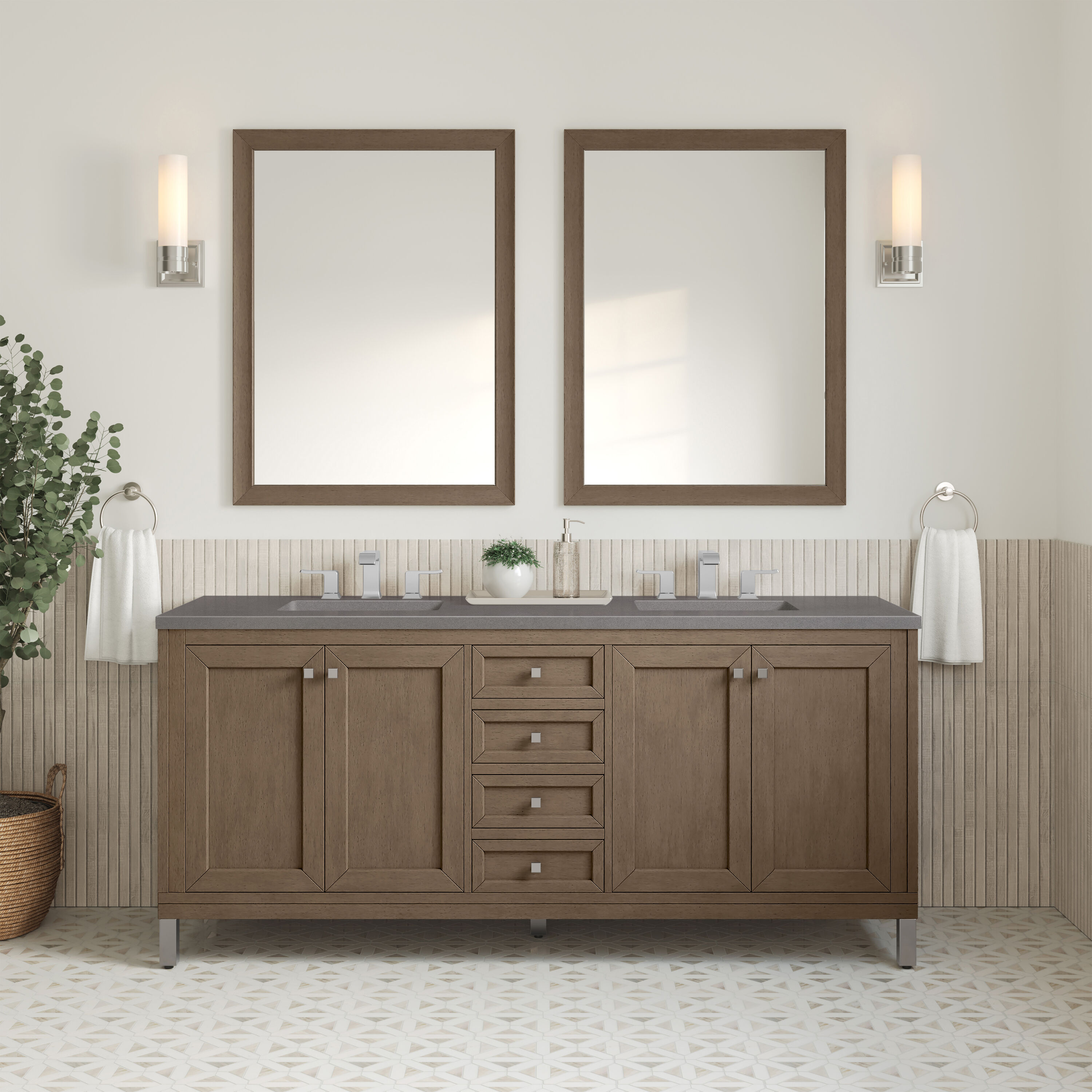 James Martin Vanities 305-V72-WWW-3GEX Bath-Vanity-Combo - View #5