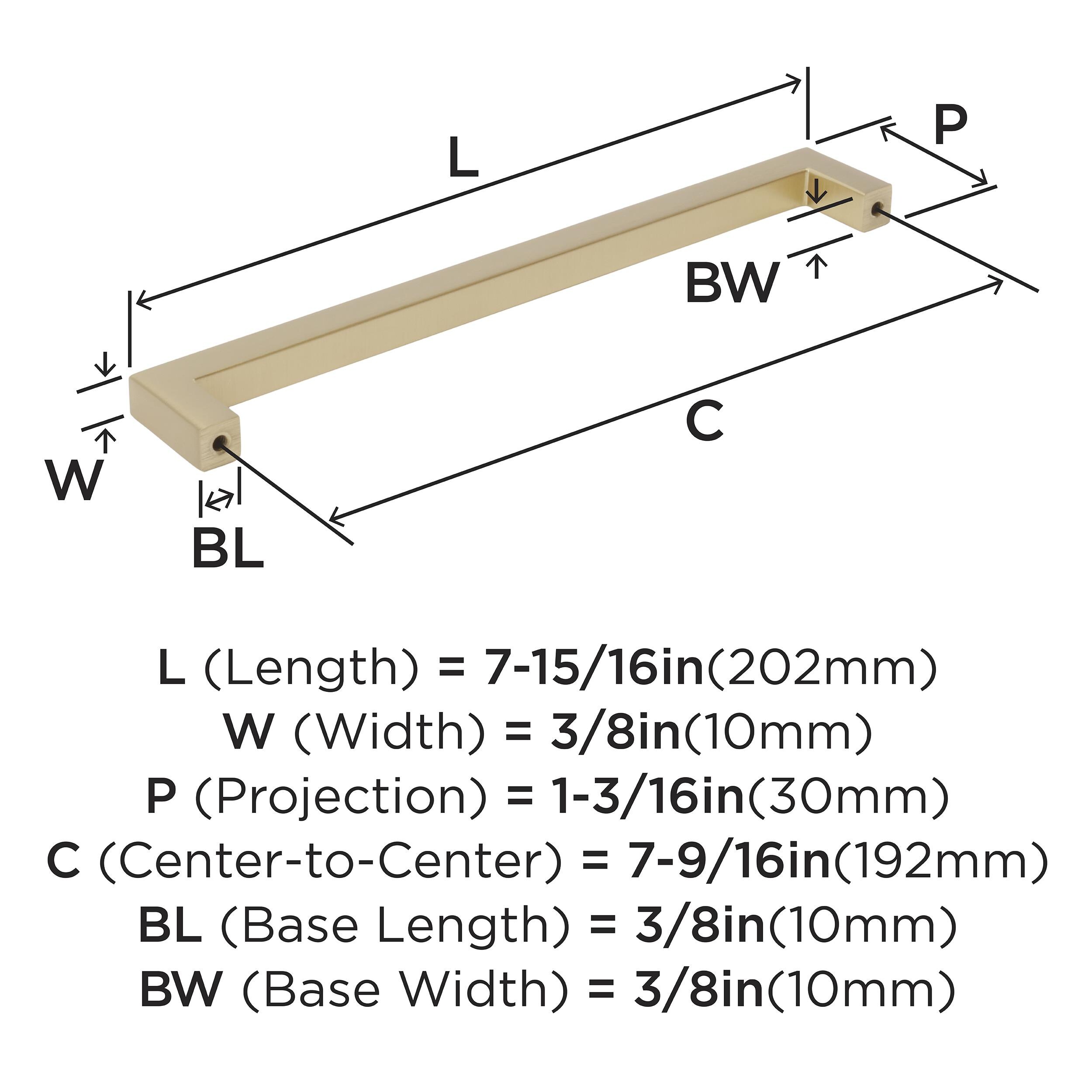 Amerock BP36908BBZ Cabinet-Pulls - View #5