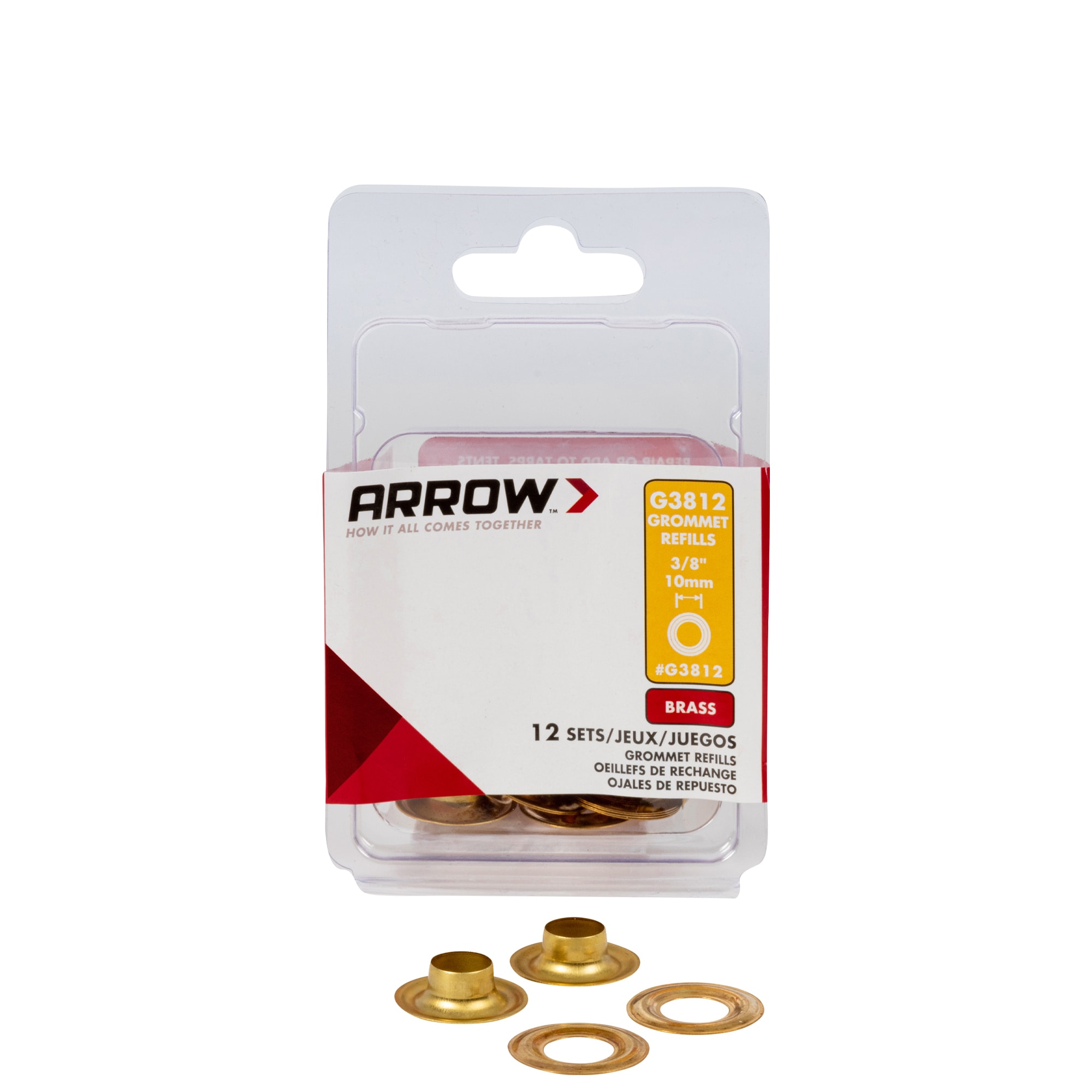Arrow 6-Pack 0.5-in Aluminum/Brass/Steel Kit in the Grommets