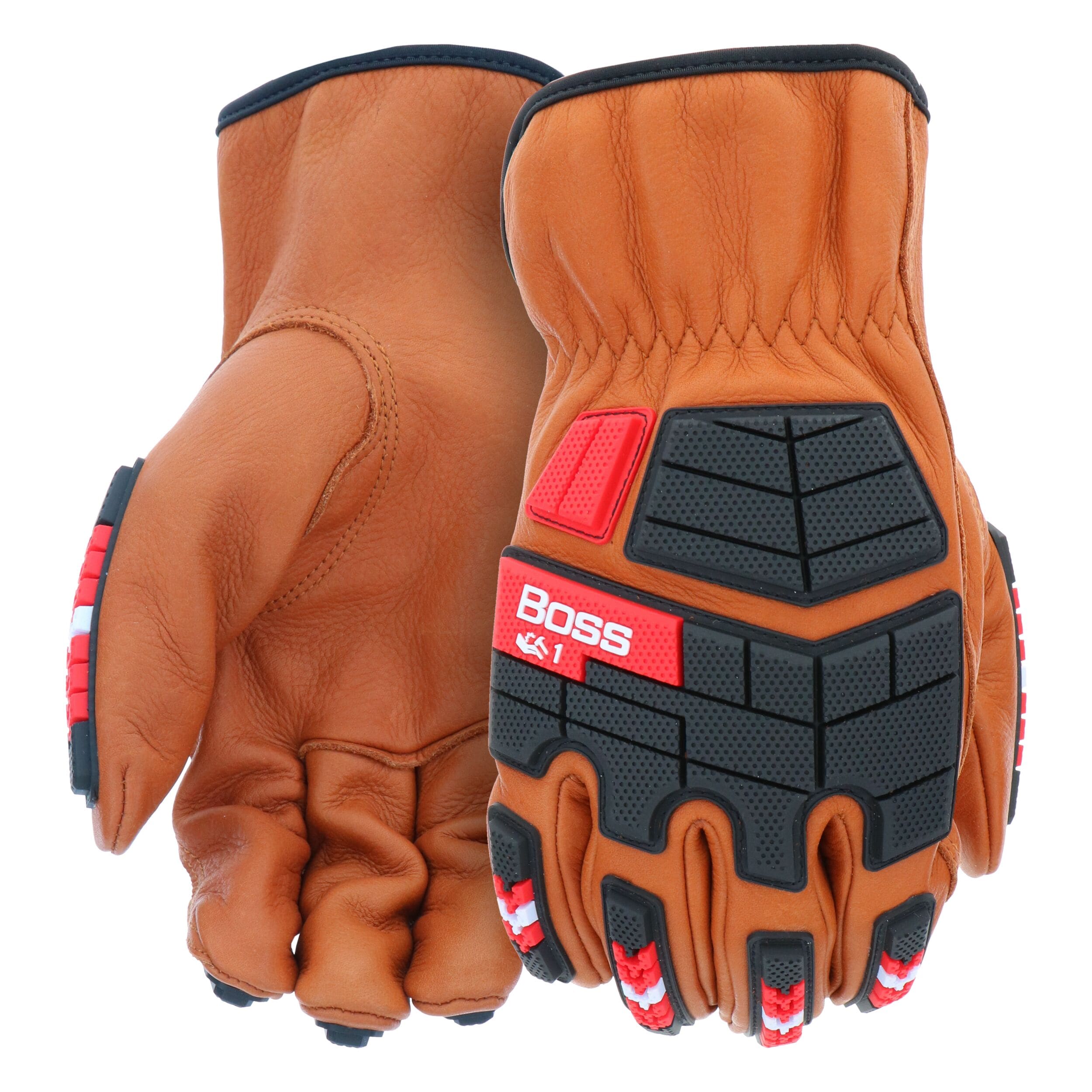 Boss B81204-M Medium Brown Leather 1 -Pairs
