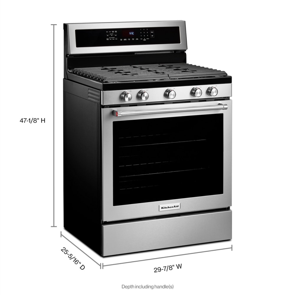 KitchenAid KFGG504KPS Freestanding-Gas-Ranges - View #3
