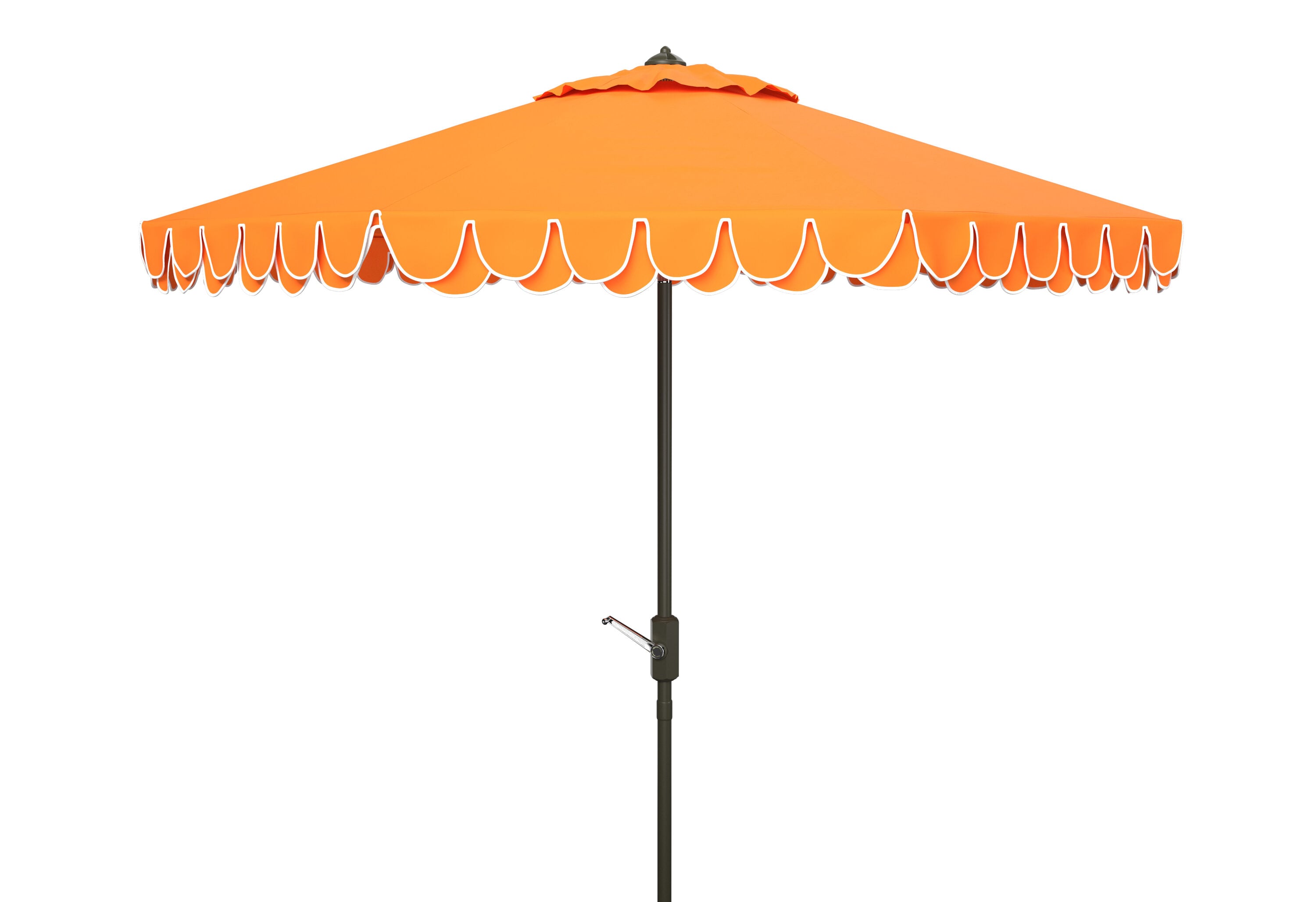 Safavieh PAT8006O 8.4-ft Aluminum Orange Auto-tilt Market Patio Umbrella