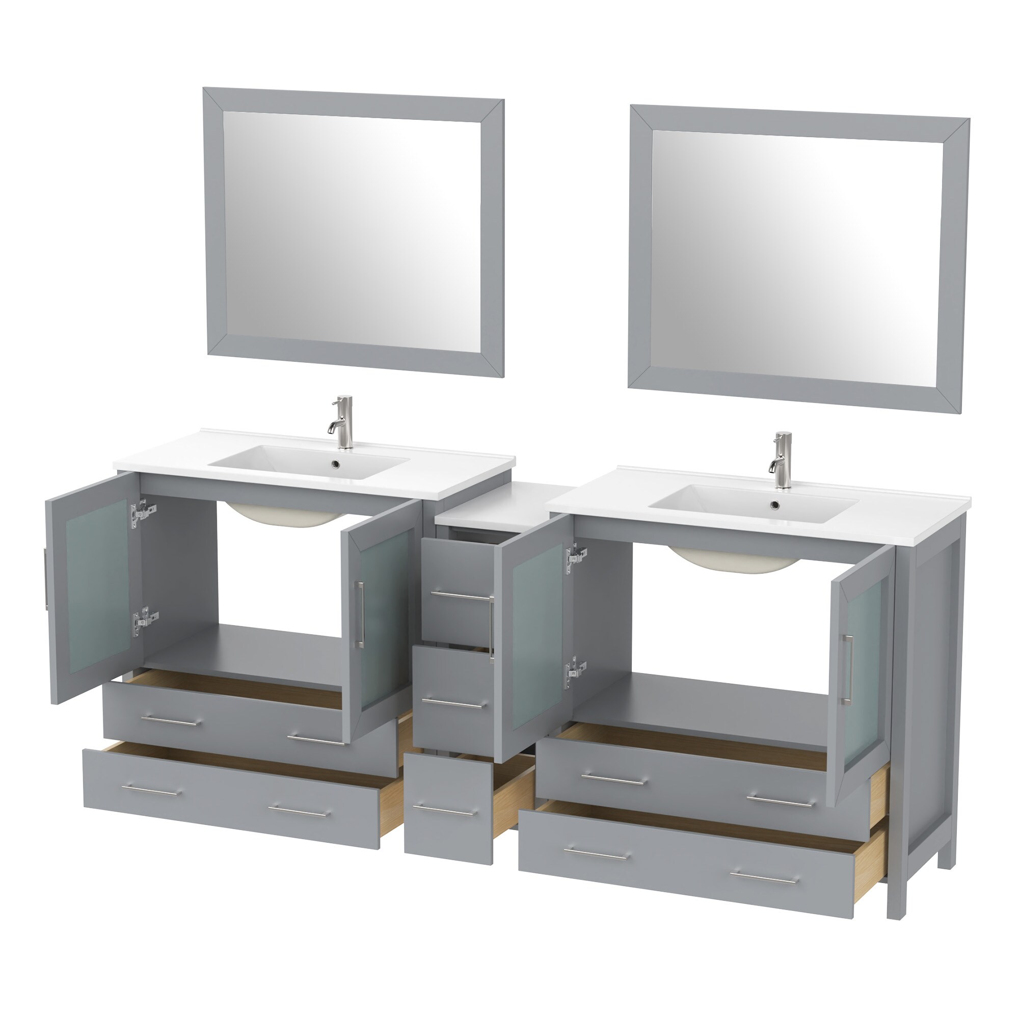 Vanity Art VA3036-84G Bath-Vanity-Combo - View #6