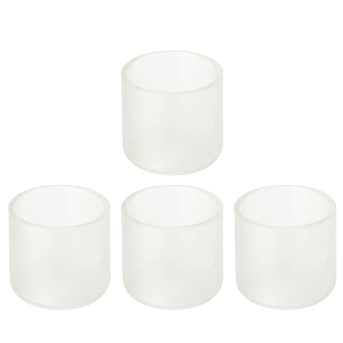 Unique Bargains Clear PVC Desk Chair Leg Cap End Tip Feet Cover Furniture Glide Floor Protector 4pcs 1.5inch 38mm Inner Diameter Reduce Noise Prevent Scratch