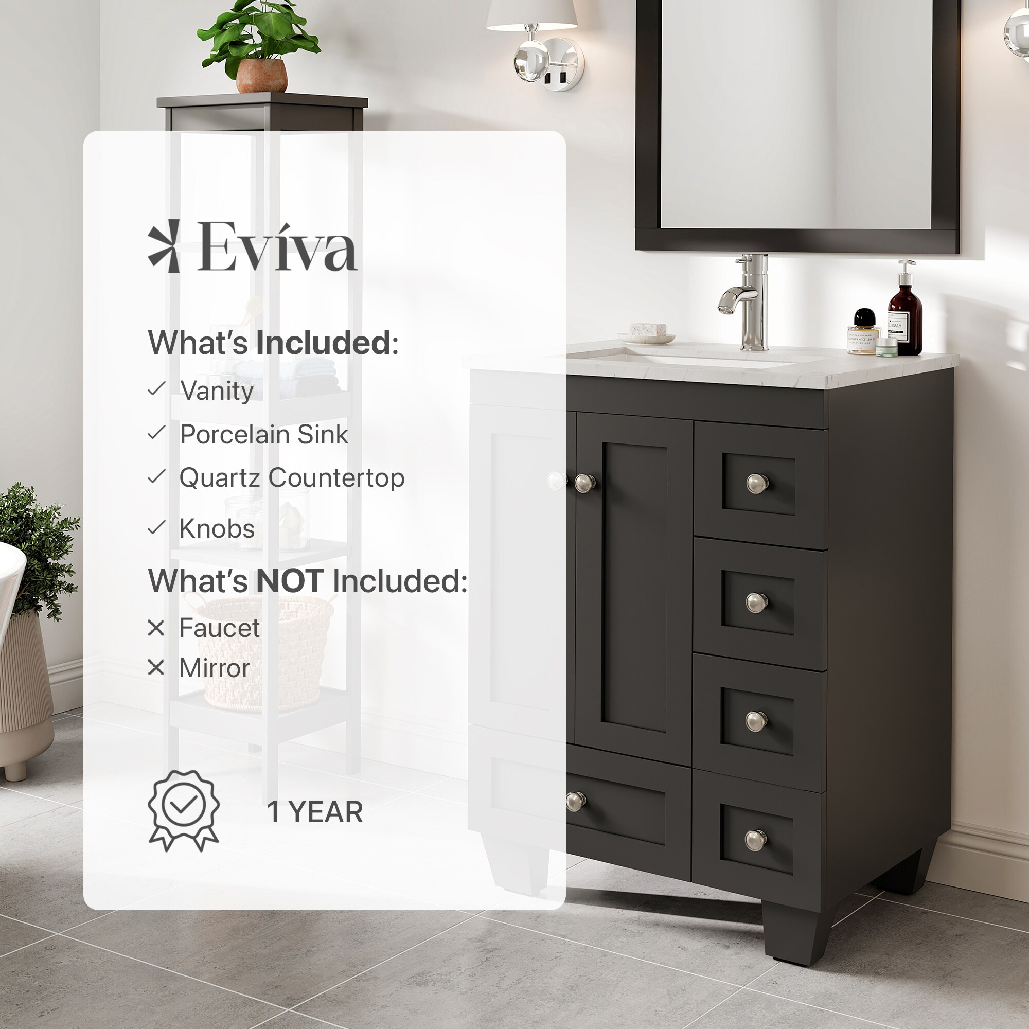 Eviva EVVN30-24X18ES-Q Bath-Vanity-Combo - View #7