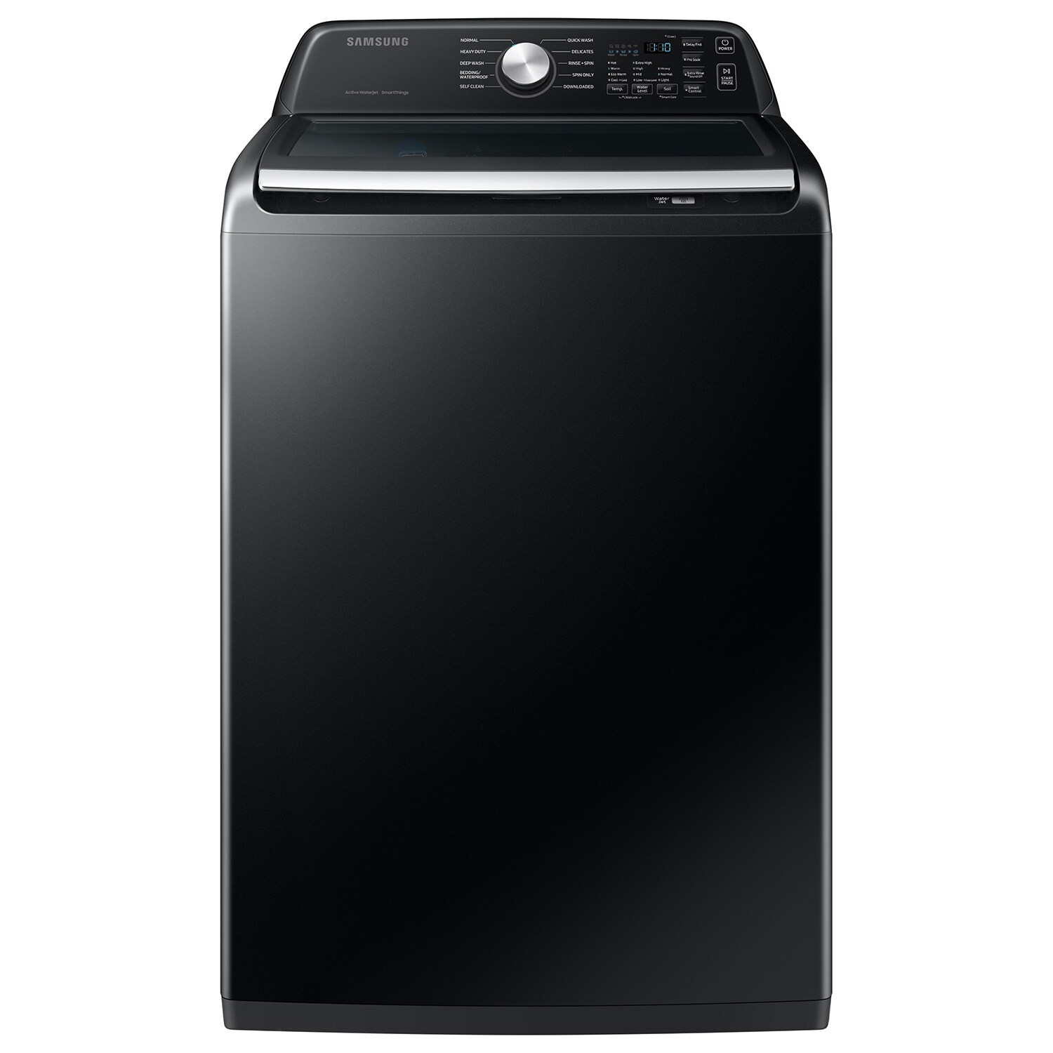 Samsung Samsung Top-Load Washer with Impeller & Vented Electric Dryer Set in Brushed Black