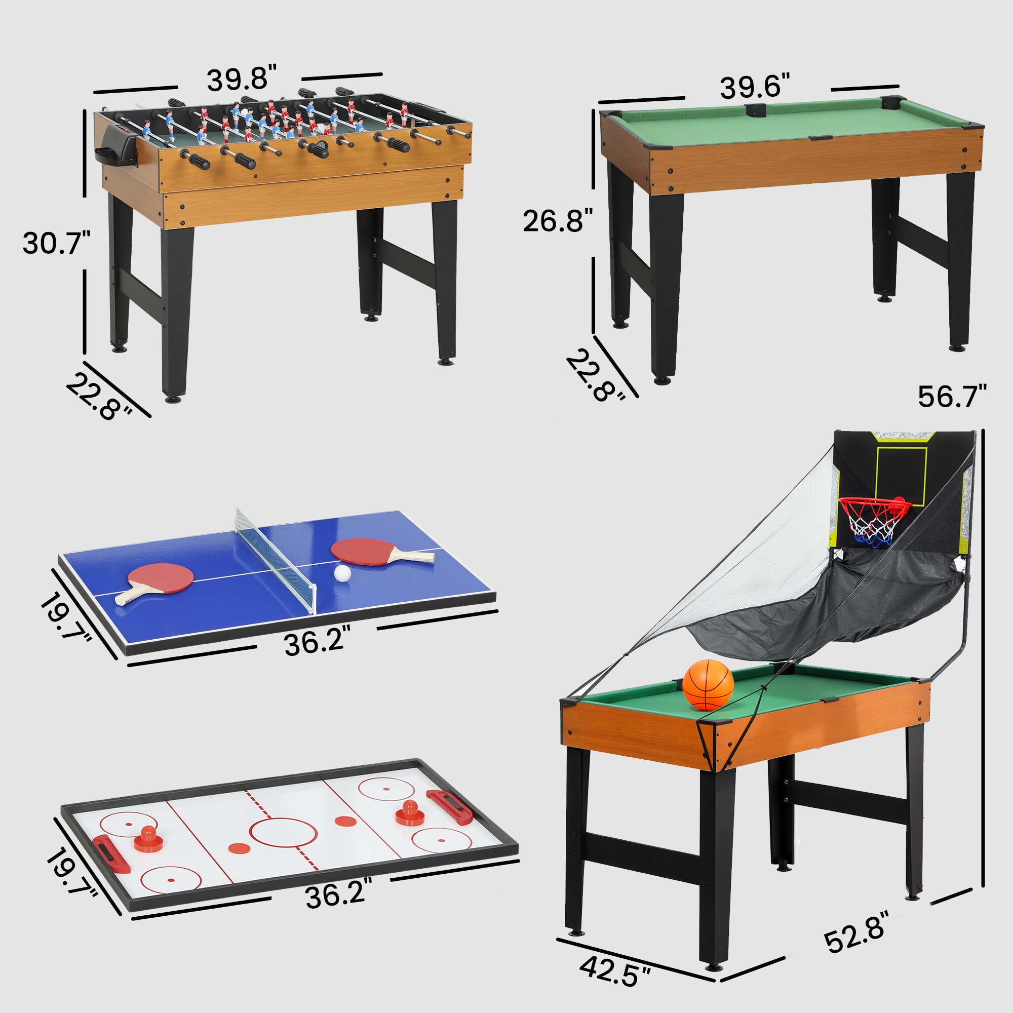 Soozier A70-108V80MX Multi-Game-Tables - View #3
