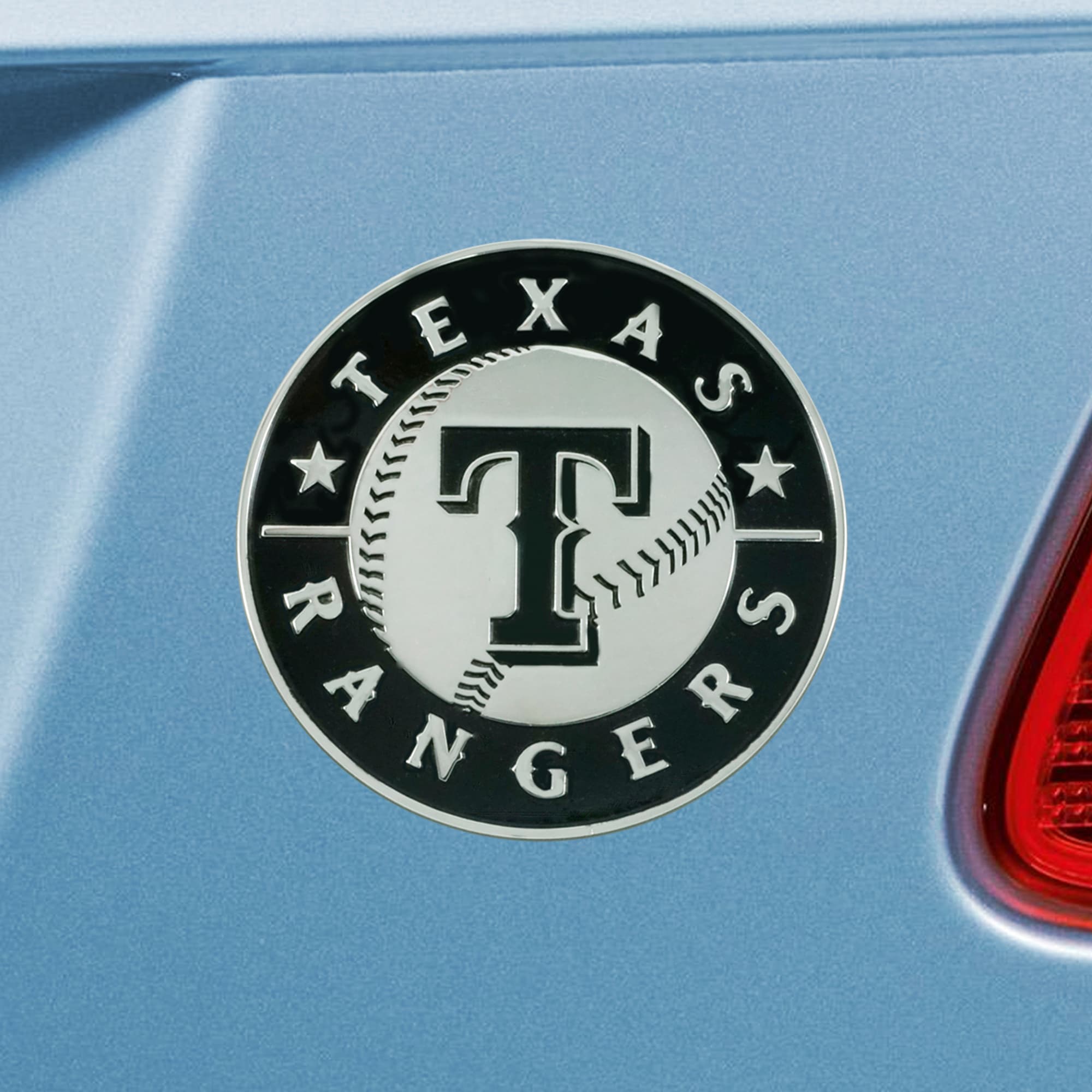  MLB - Texas Rangers State Flag Aluminum Emblem : Sports &  Outdoors