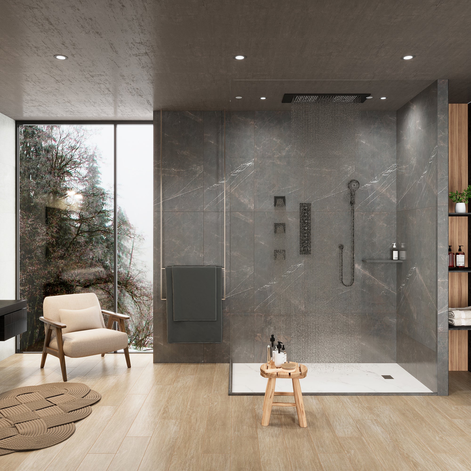 Boyel Living BL-A4391-MB Showerhead-Bar-Panels - View #5