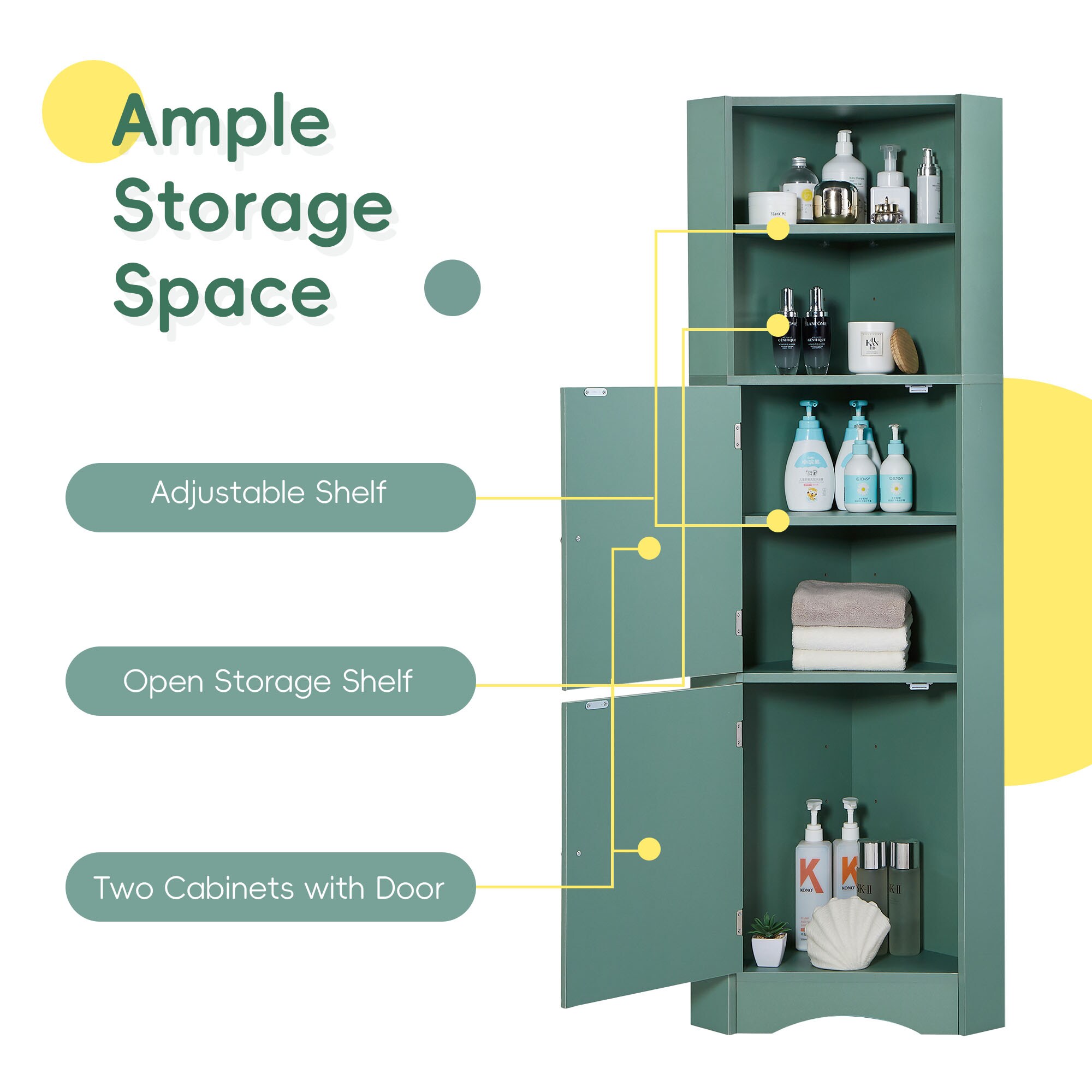 ModernLuxe L3P-WF293800AAC Bathroom-Wall-Cabinets - View #4