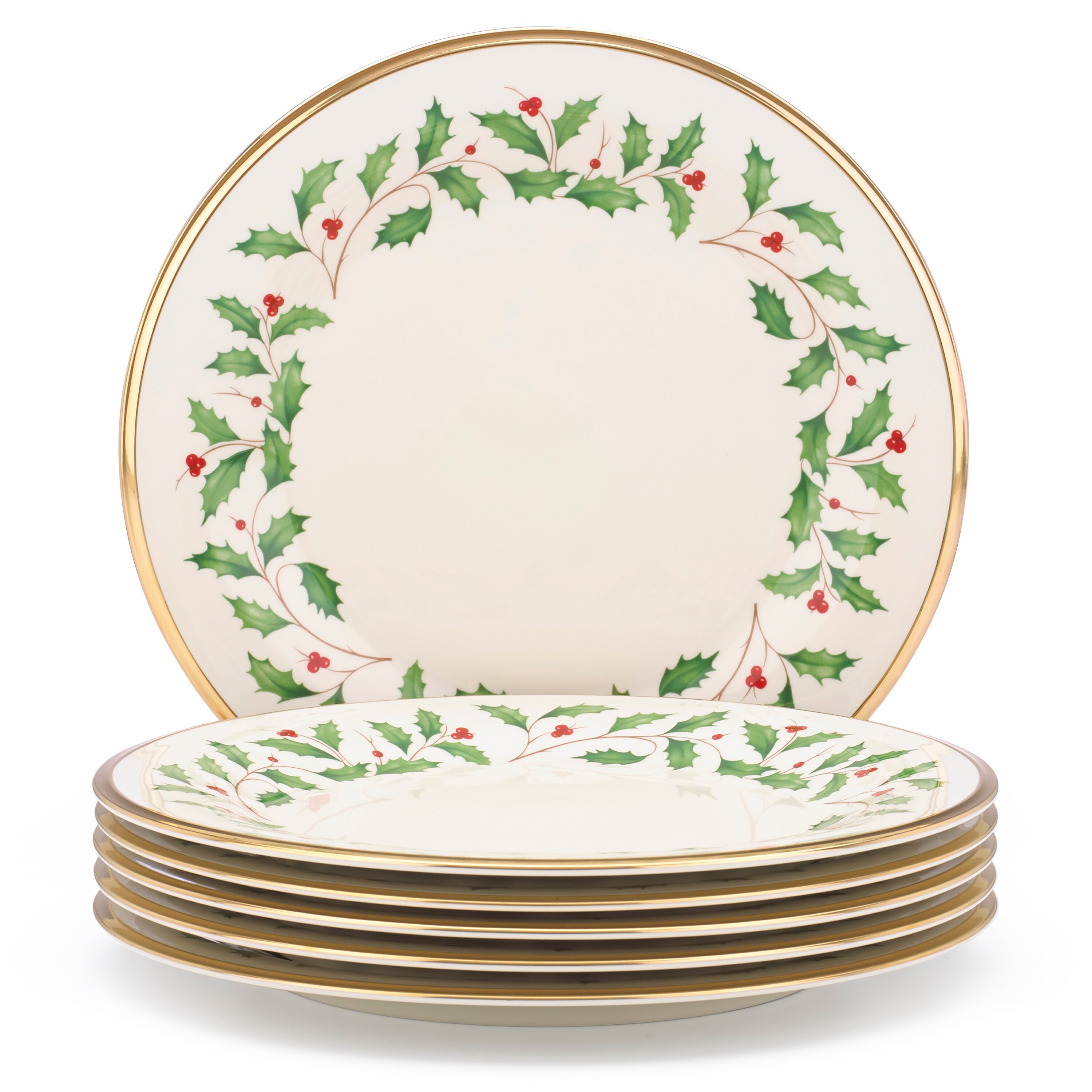 LENOX 835217 6 -Piece Holiday Porcelain Dinnerware