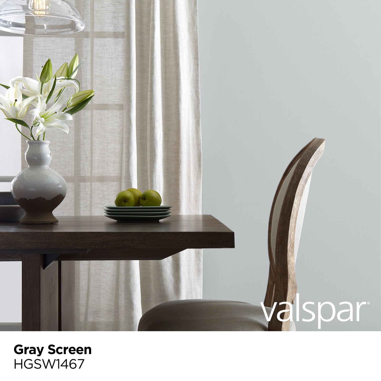 Valspar 2000 Eggshell Gray Screen Hgsw1467 Latex Interior Paint +