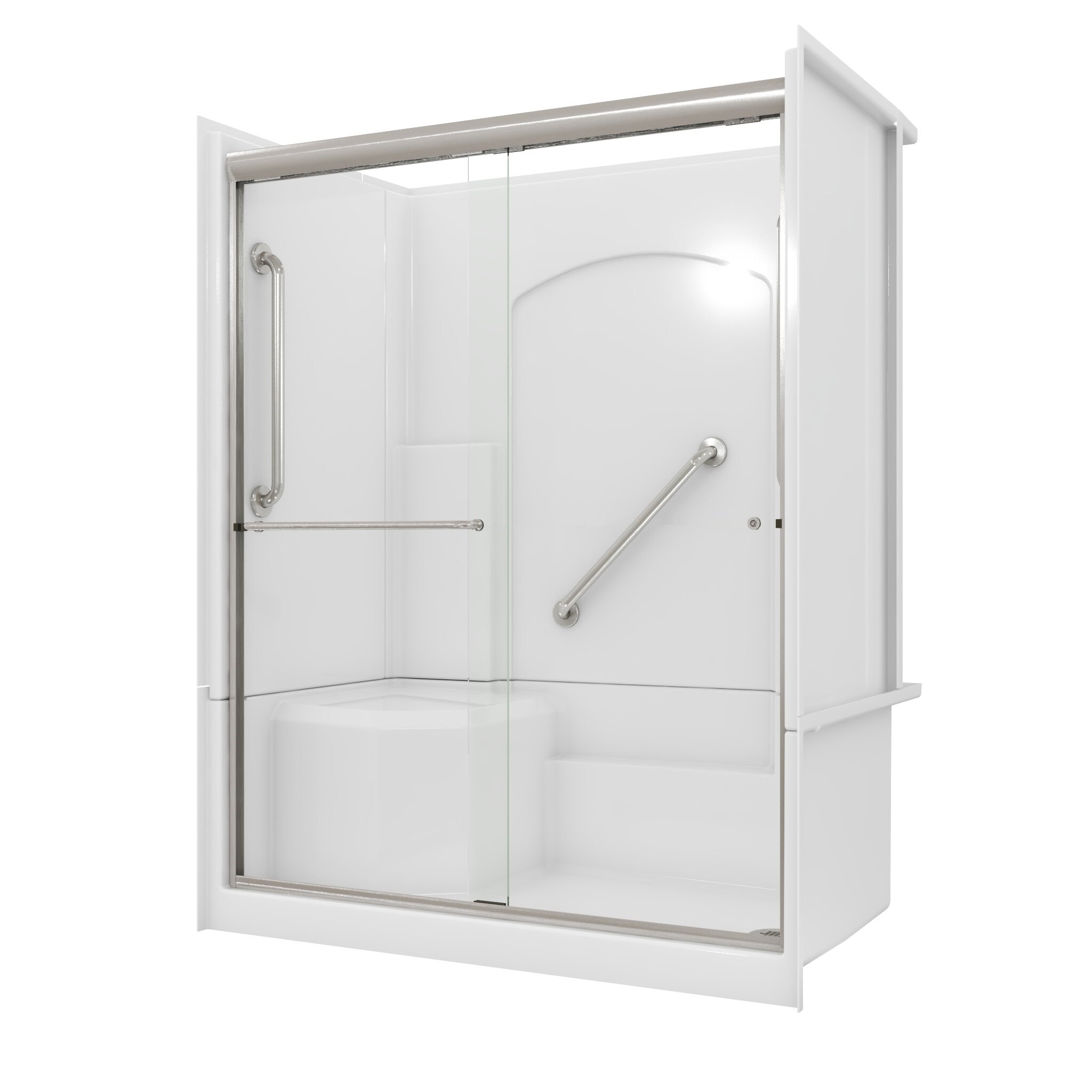 Laurel Mountain L3660SH1S4PLWB1 Alcove-Shower-Kit - View #3