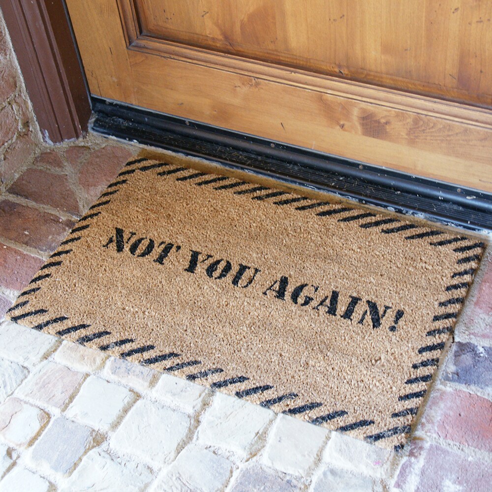 Come Back With A Warrant Doormat Funny Outdoor Indoor Door Mat Inside Front Door  Rug