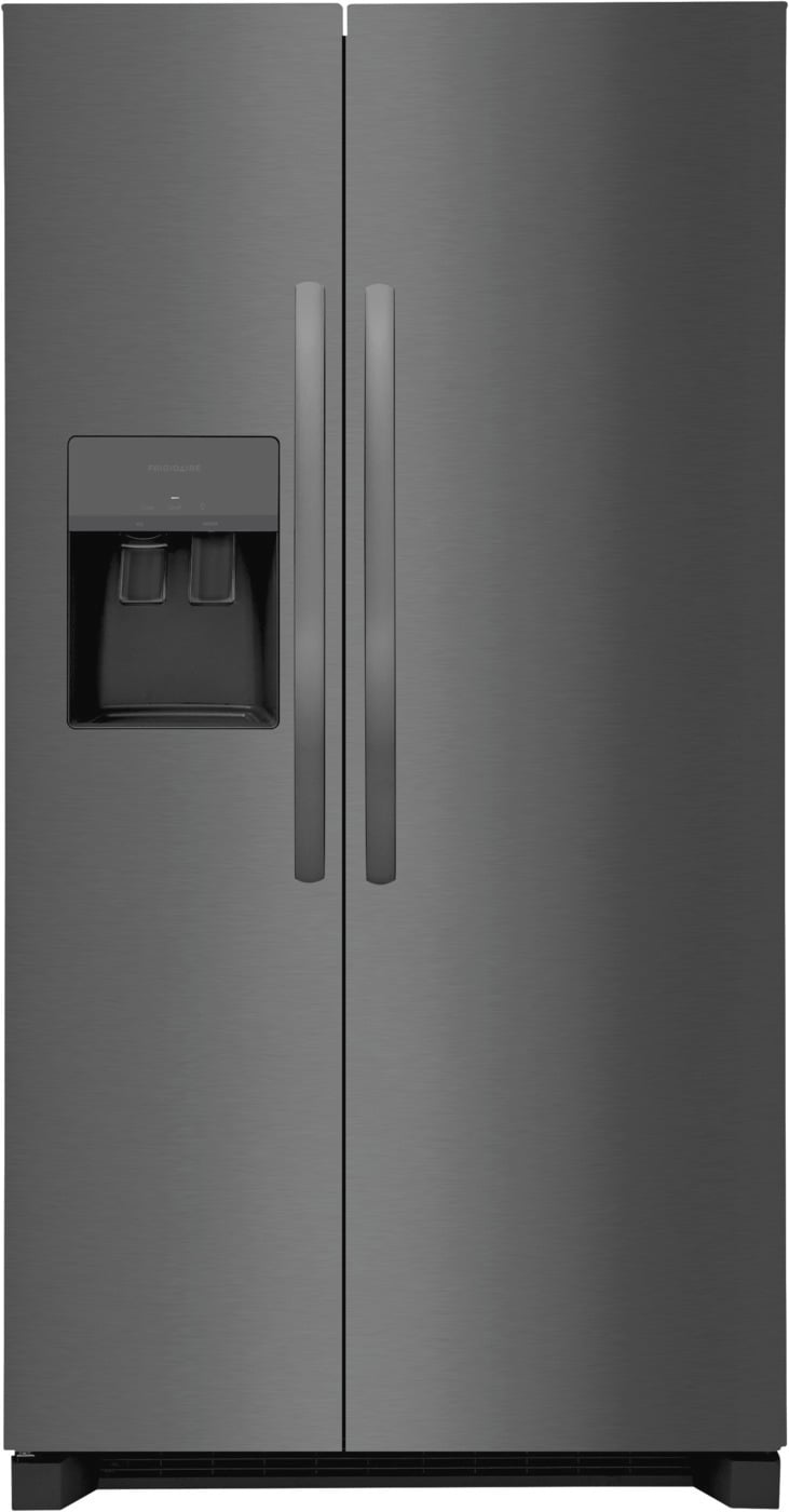 25.6-cu ft Side-by-Side Refrigerator with Ice Maker (Black Stainless Steel) ENERGY STAR | - Frigidaire FRSS2623AD
