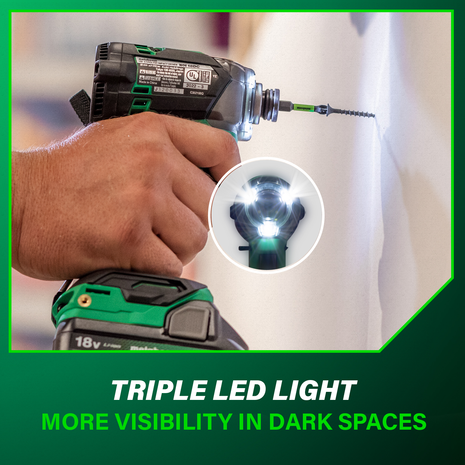 Metabo HPT WH18DCM Cordless-Impact-Drivers - View #8